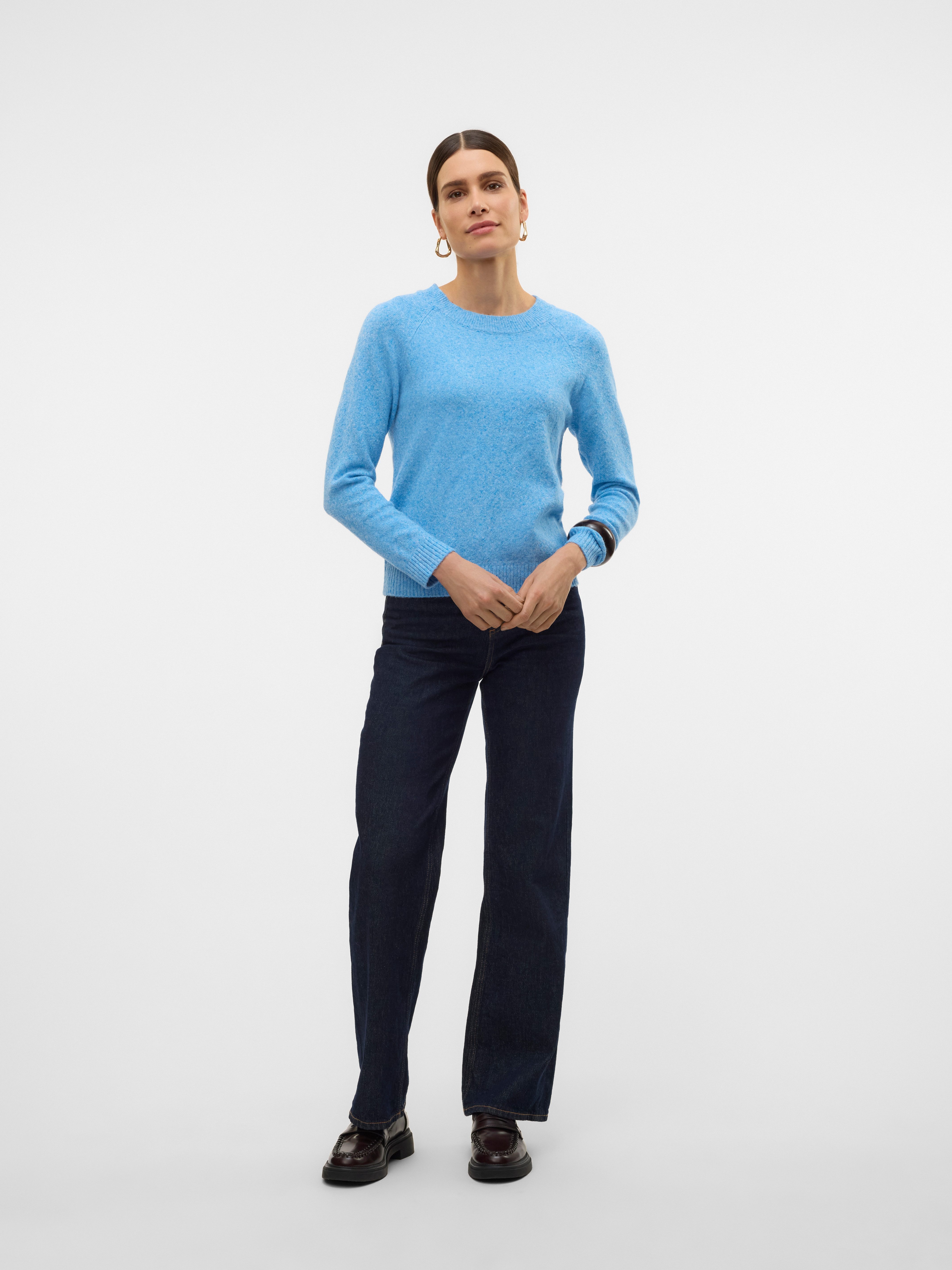 Vero Moda Trui met ronde hals VMDOFFY LS O-NECK BLOUSE GA NOOS