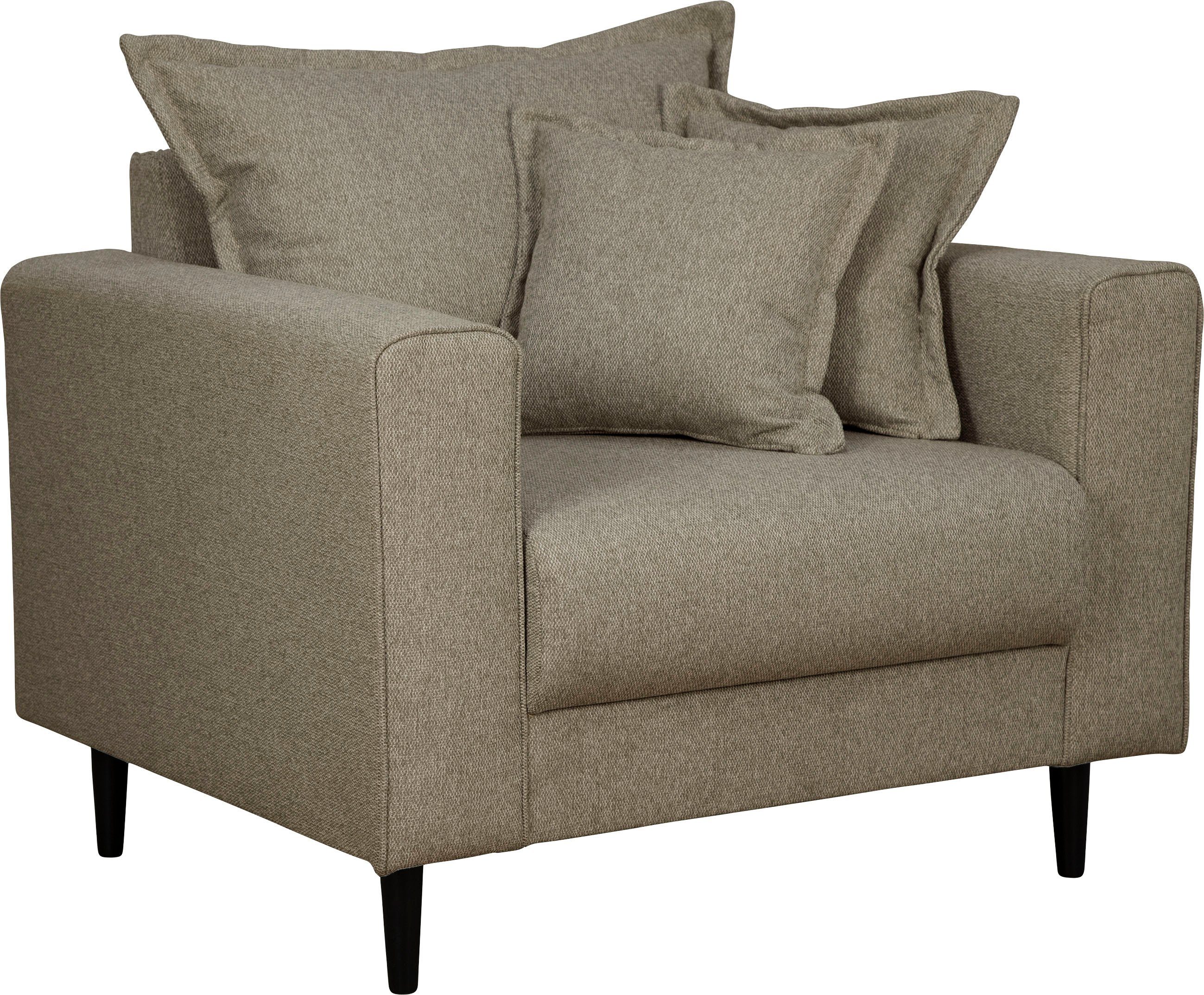 Home affaire Fauteuil VEYRAS loungefauteuil, afmetingen B/D/H: 95/84/76 cm
