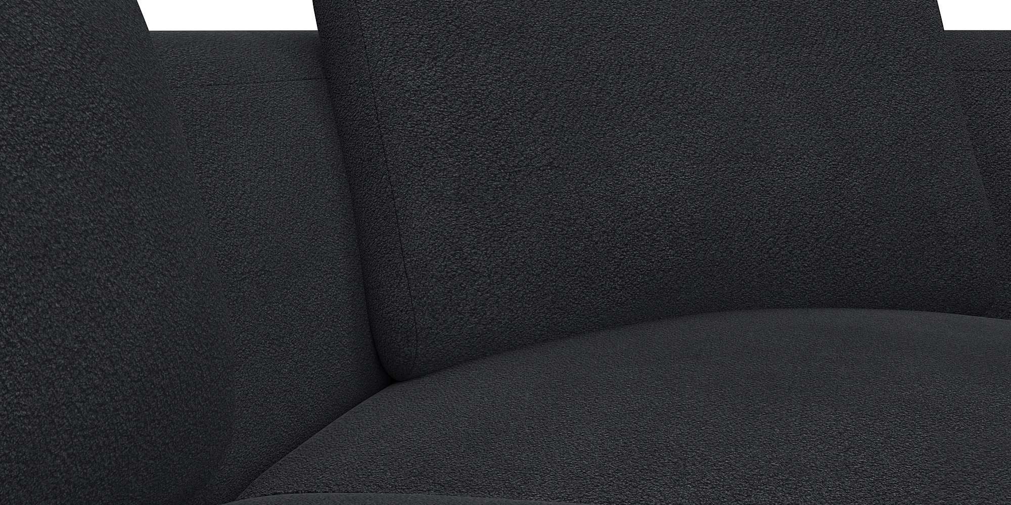 FLEXLUX Hoekbank Torino, rond, L-vorm, bankhoek met ottomane Modern, organisch bankontwerp, koudschuim, golfvering