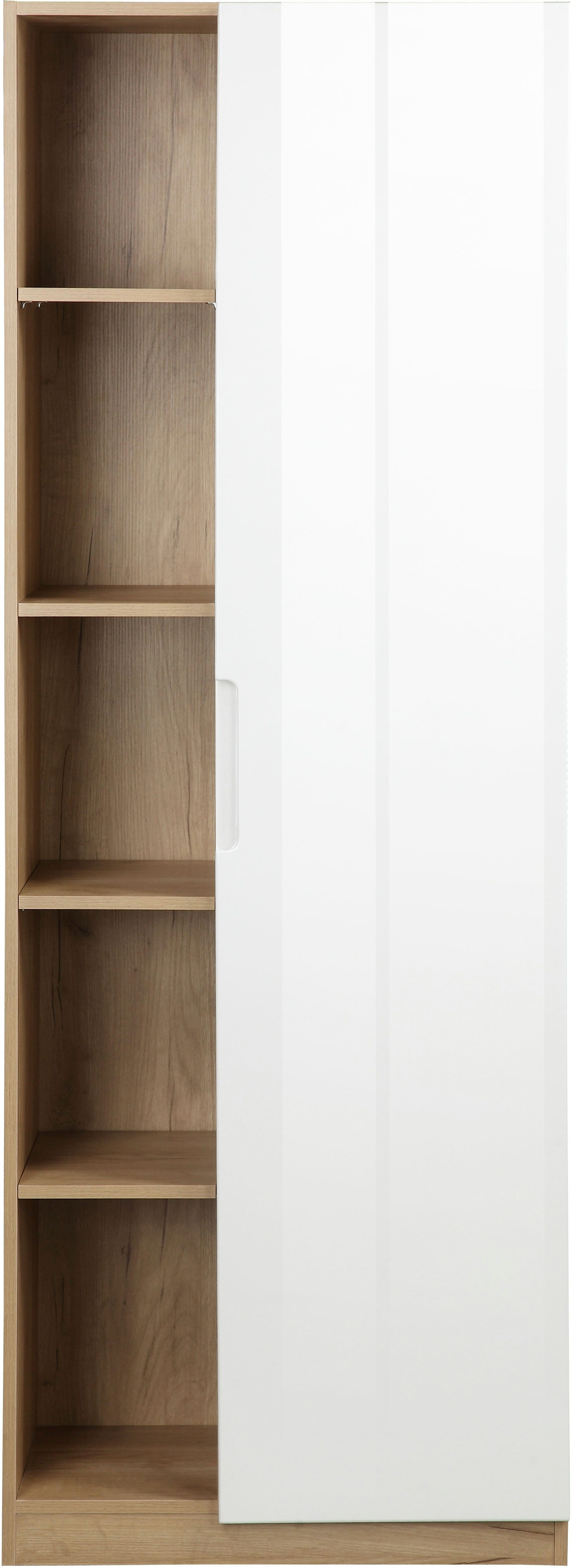andas Archiefkast Lund met grepen en hoogglans front, 10 vakken, hoogte 180 cm