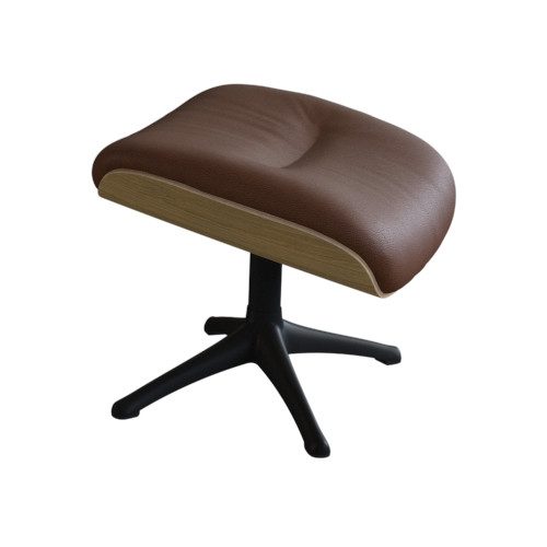 FLEXLUX Voetenbankje Aarhus, hocker Hoge comfort, ontspanningsmeubels, voet zwart hockers bruin