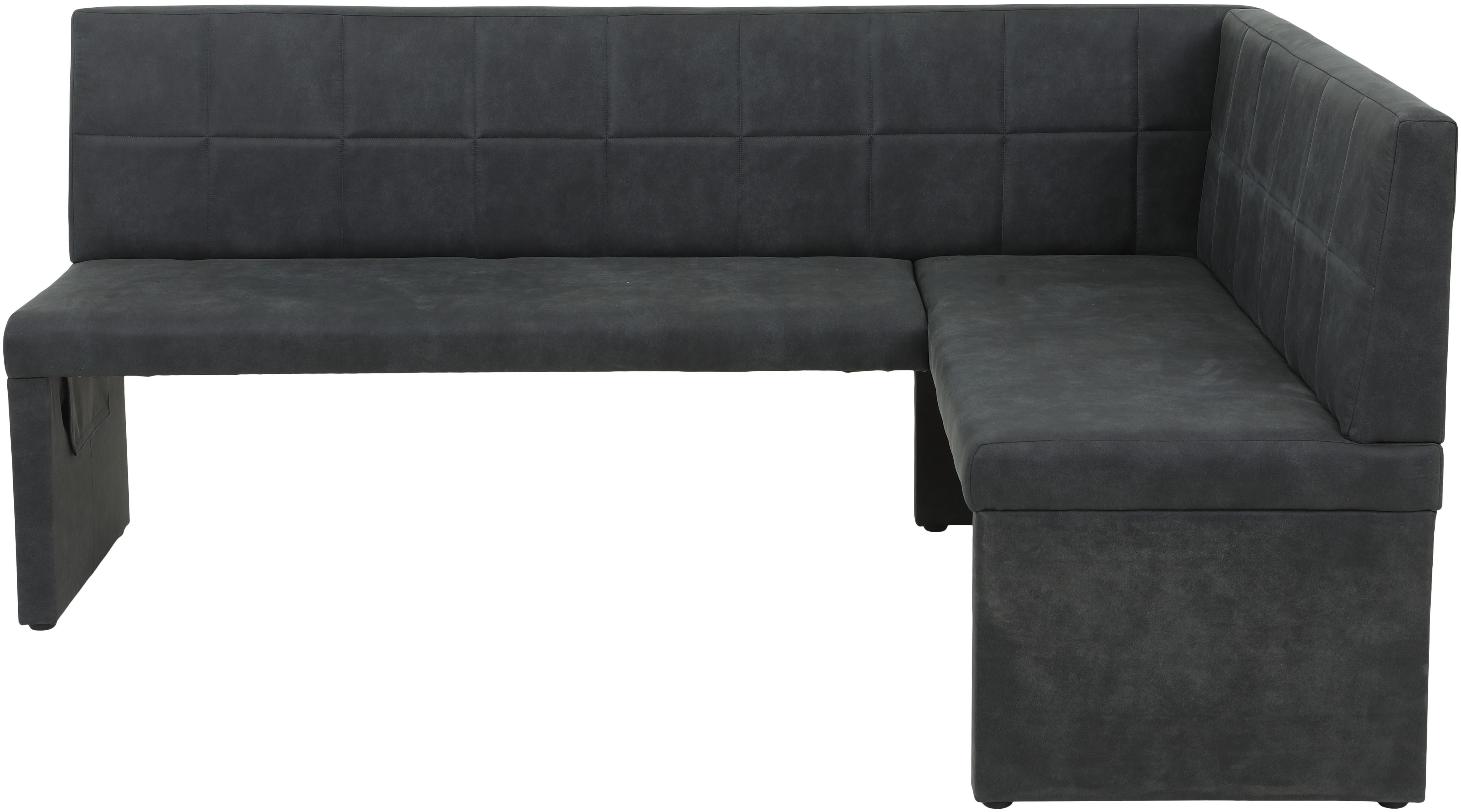 HELA Eethoek Spree Eettafel 140x90 cm met dikke rand, microvezel bekleding(4-delig)