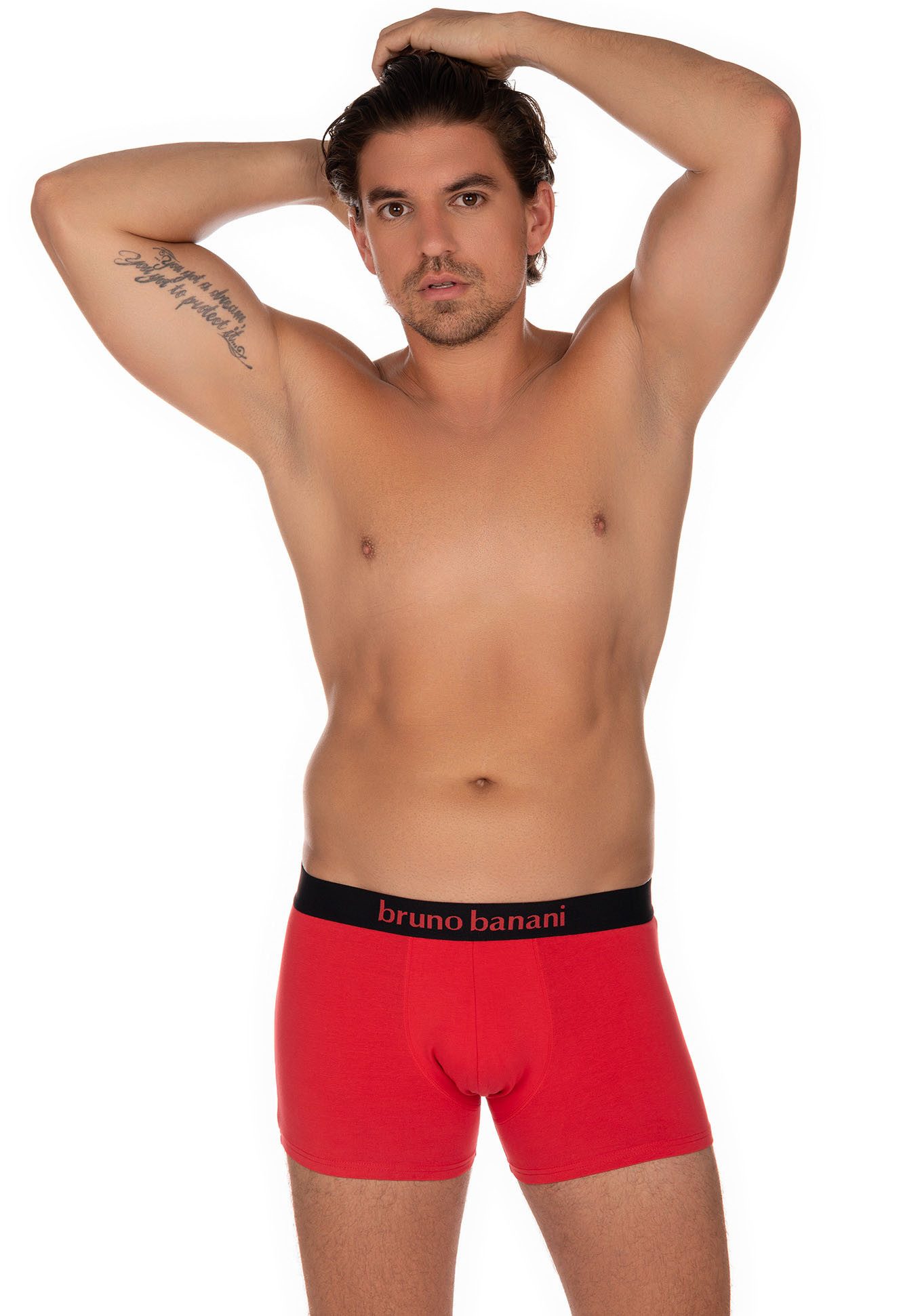 Bruno Banani Boxershort met contrasterend logo-tailleband (2 stuks, Set van 2)