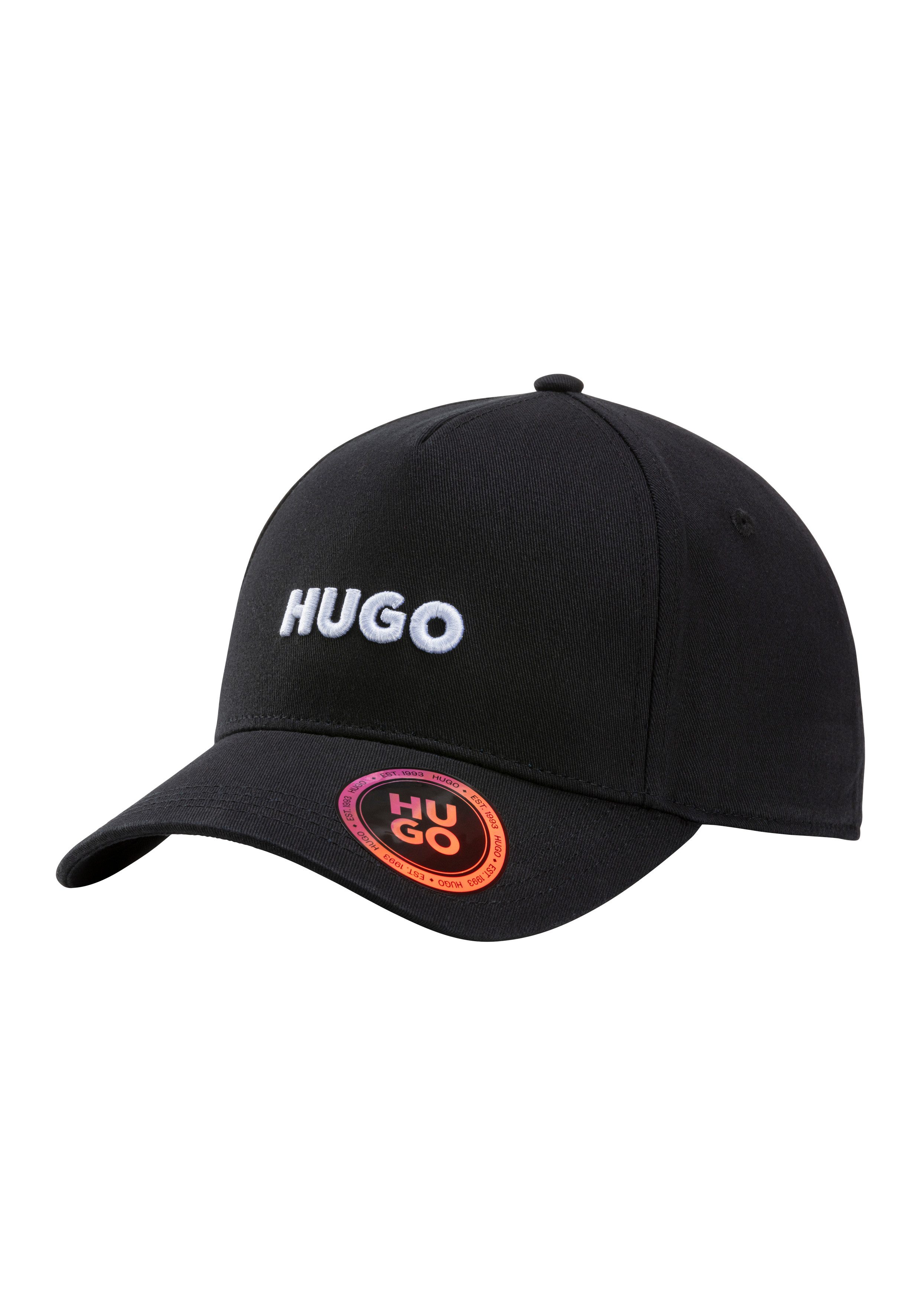 HUGO Aansluitende pet CAP met 3d logo borduursel, verstelbare sluiting, unisex