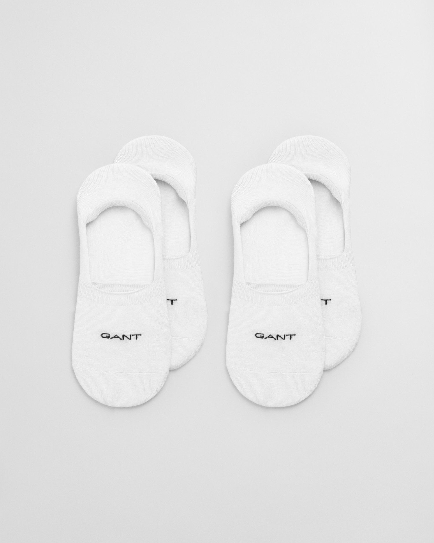 Gant Enkelsokken INVISIBLE SOCKS 2-PACK met siliconen inzetstuk op de hiel