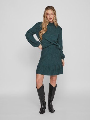 Vila Trui met ronde hals VIRIL TURTLE-NK BALLOON L/S TOP - NOOS