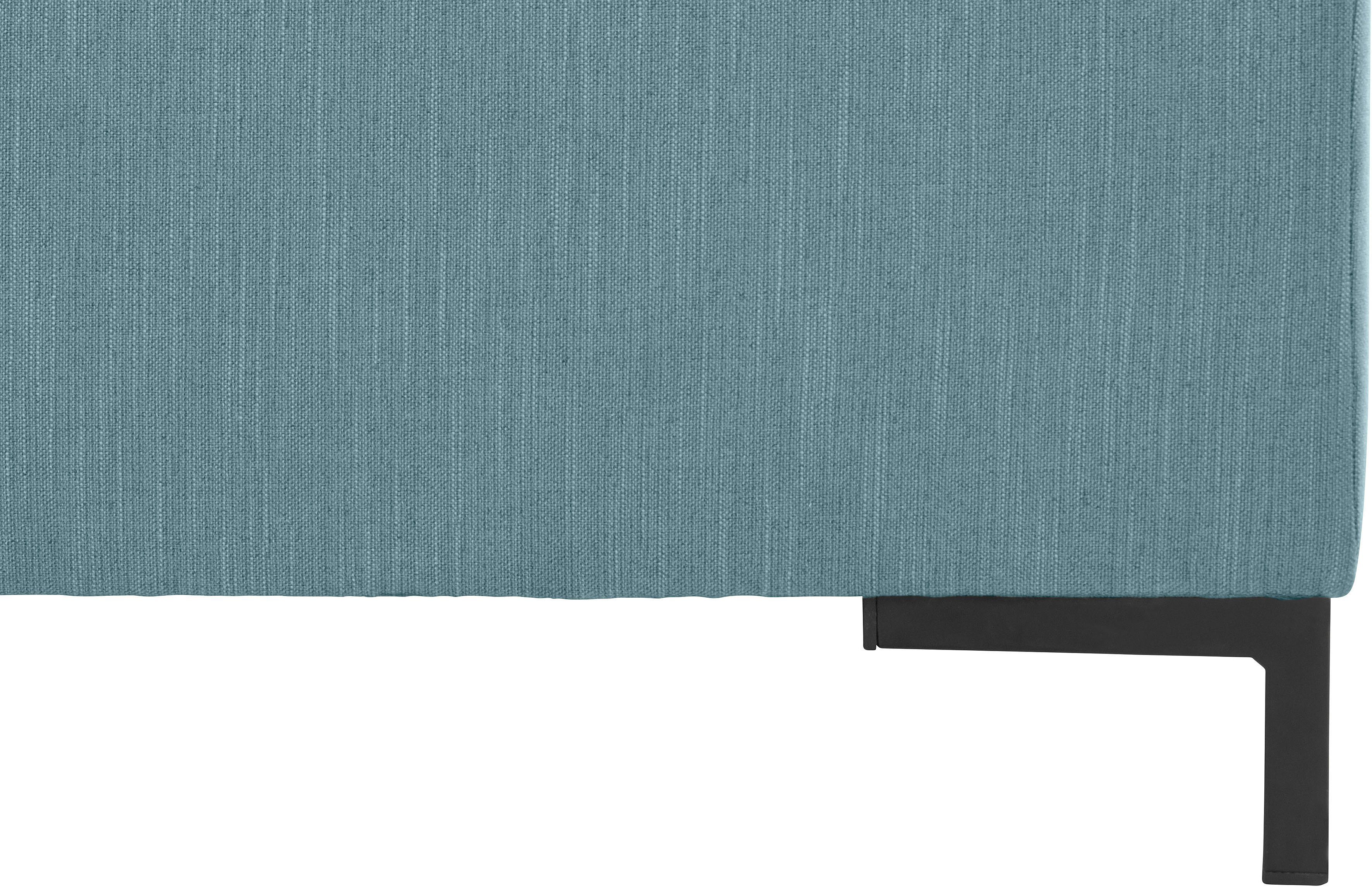 OTTO products Hoekbank Grazzo, tijdloos en elegant, met moderne zitverdeling, L-vorm hoogwaardige stoffen van gerecycled materiaal, stiksels op de zitting