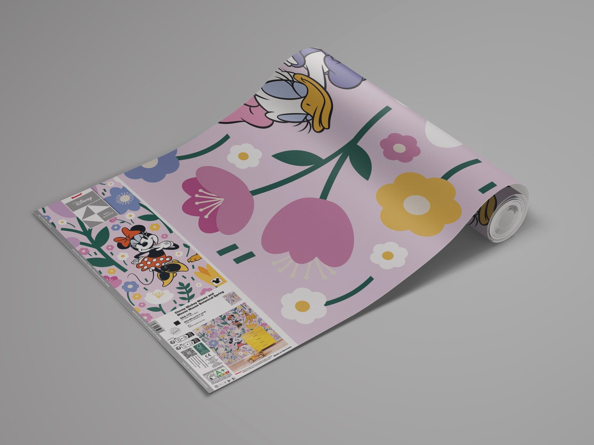 Komar Kinderbehang Disney Mickey Mouse and Minnie Mouse Botanical Spring (1 stuk)