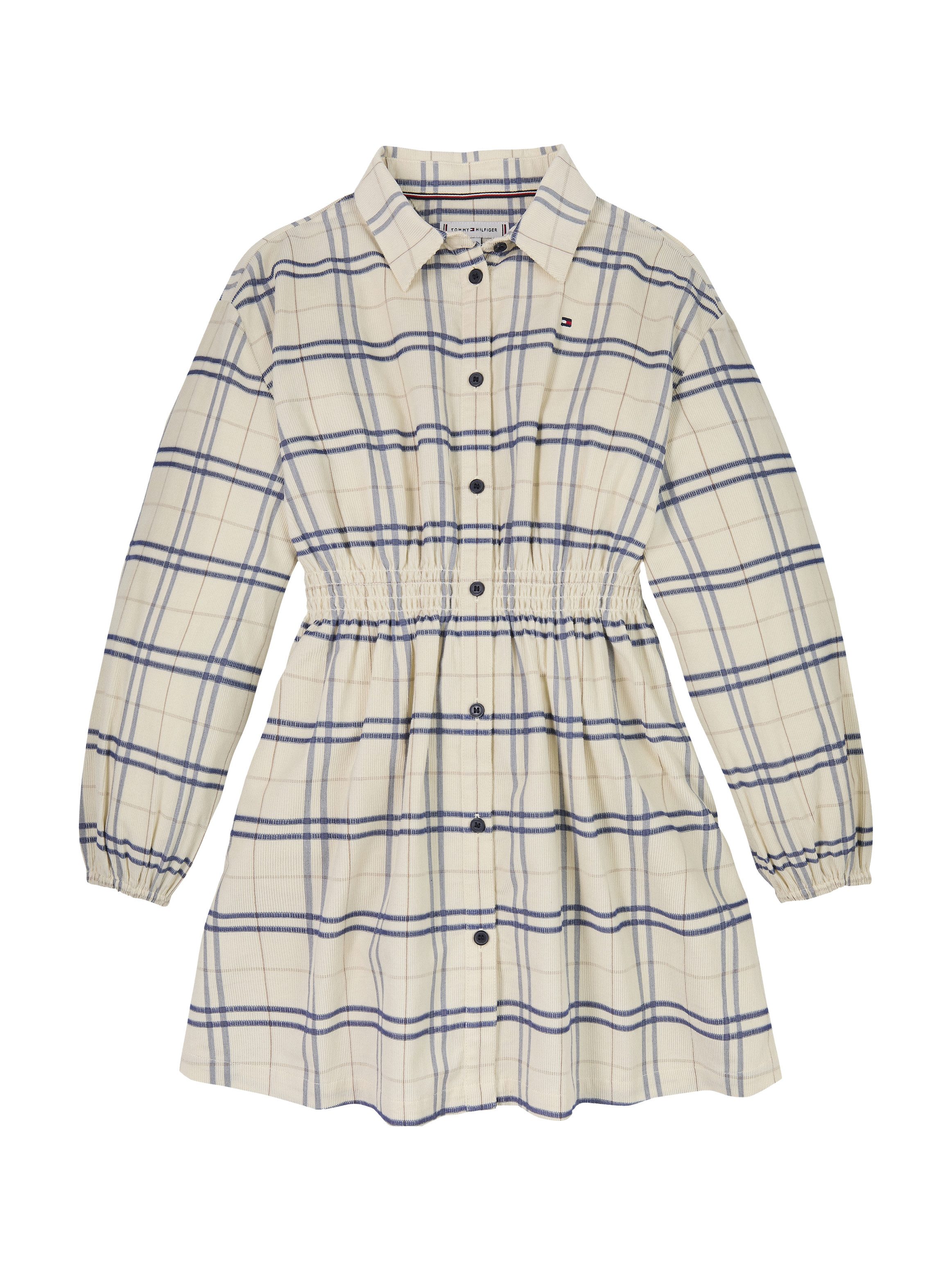 Tommy Hilfiger Jurk met overhemdkraag CORDUROY CHECK SHIRT DRESS LS