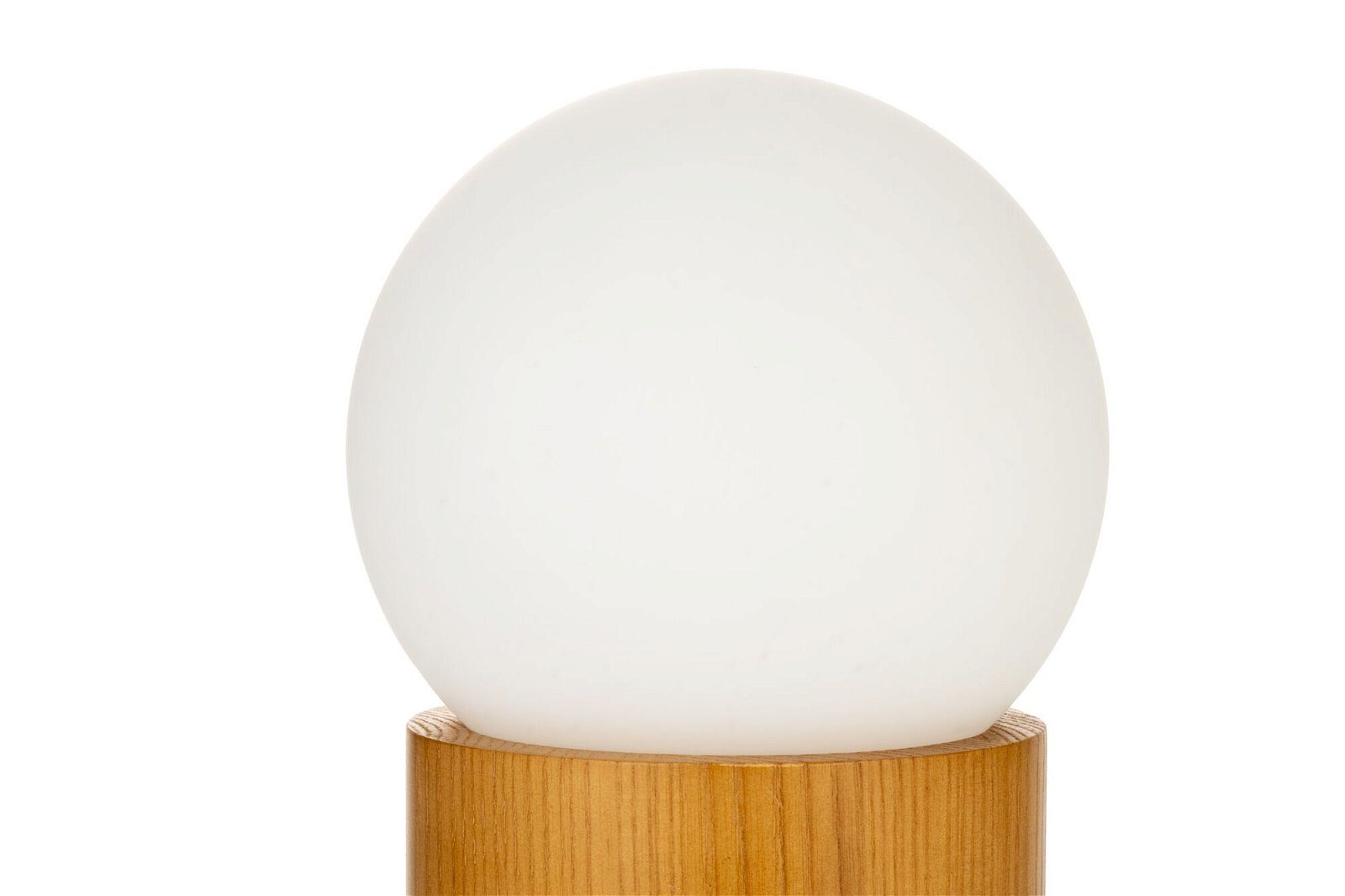 Pauleen Tafellamp Woody Shine glas/esdoornhout 230V max. 3,5W wit/hout natuur