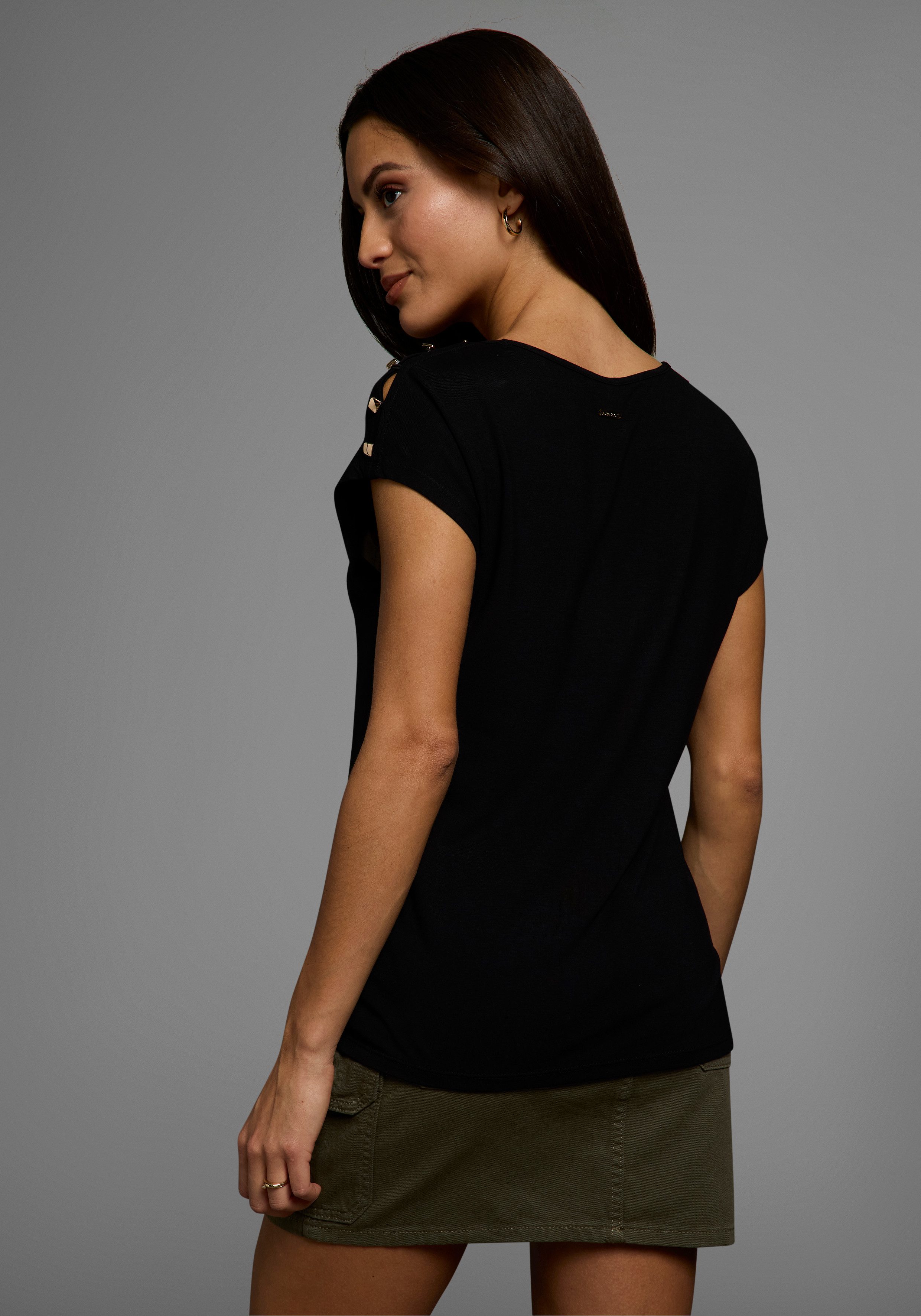 Laura Scott Shirt met ronde hals