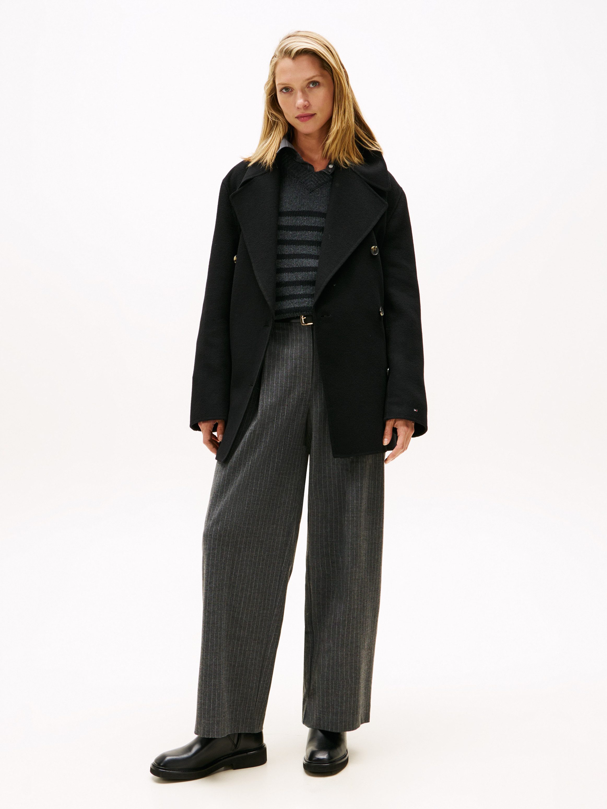 Tommy Hilfiger Korte jas DF WOOL BLEND REG PEACOAT