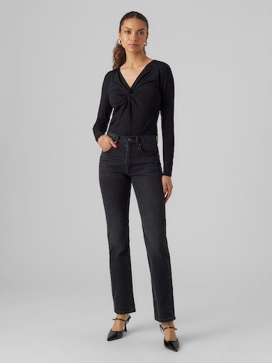 Vero Moda High-waist jeans VMHAILEY HR STRAIGHT DNM JNS LI131 NOOS