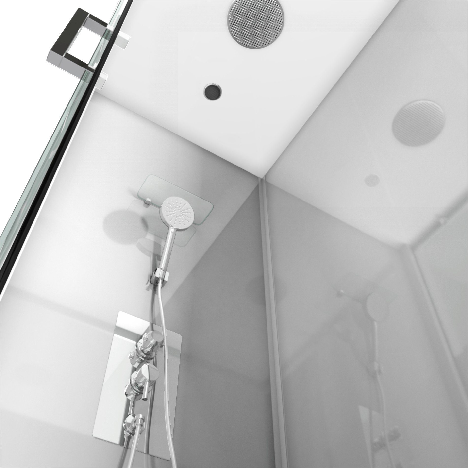 Marwell Complete douche Grey River Rectangle, 110 cm x 80 cm