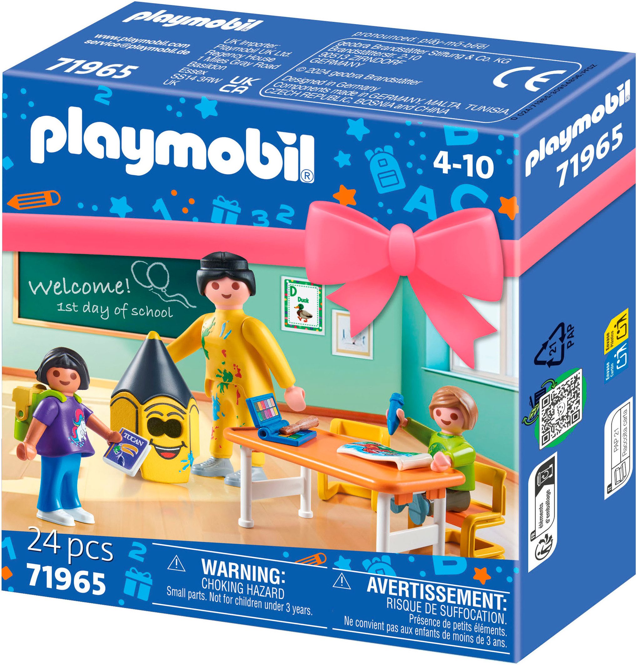 Playmobil® Constructie-speelset Erster Schultag (71965), Playmobil Gift Set (24-delig)