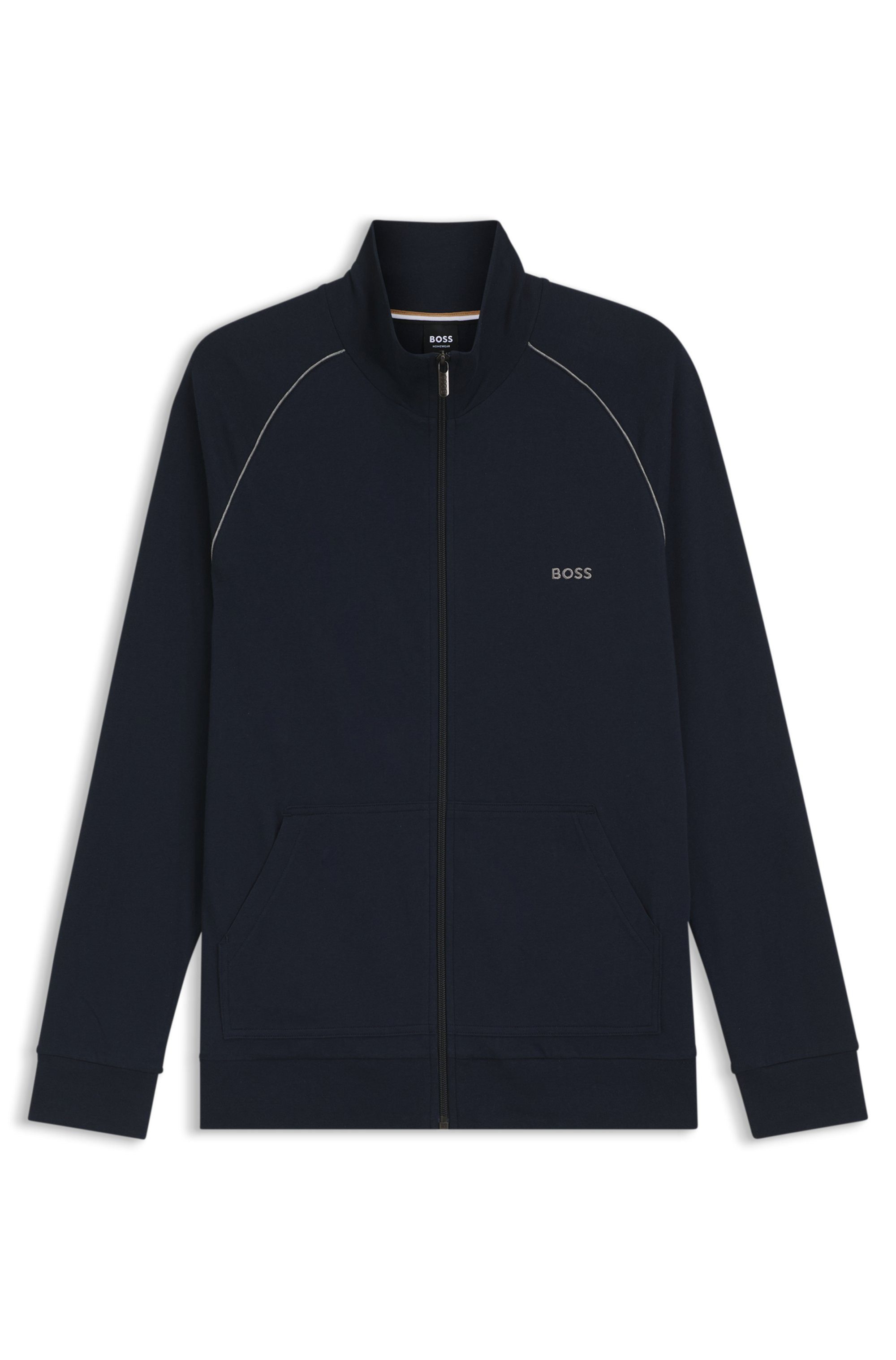 BOSS Sweatvest Mix&Match Jacket Z met contrastnaad op de mouw
