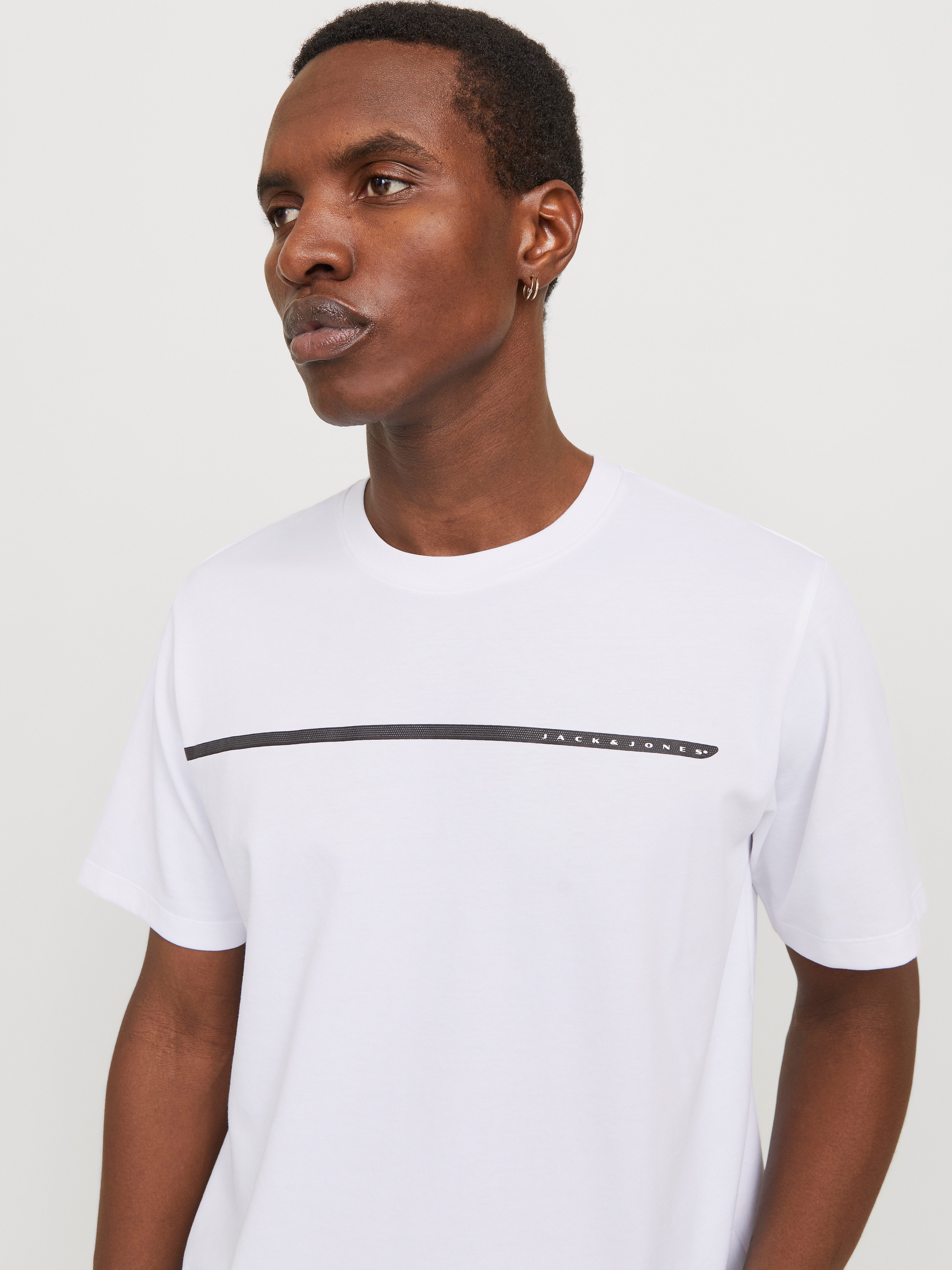Jack & Jones T-shirt JCOFUSION FULL BRANDING TEE SS CREW NOOS