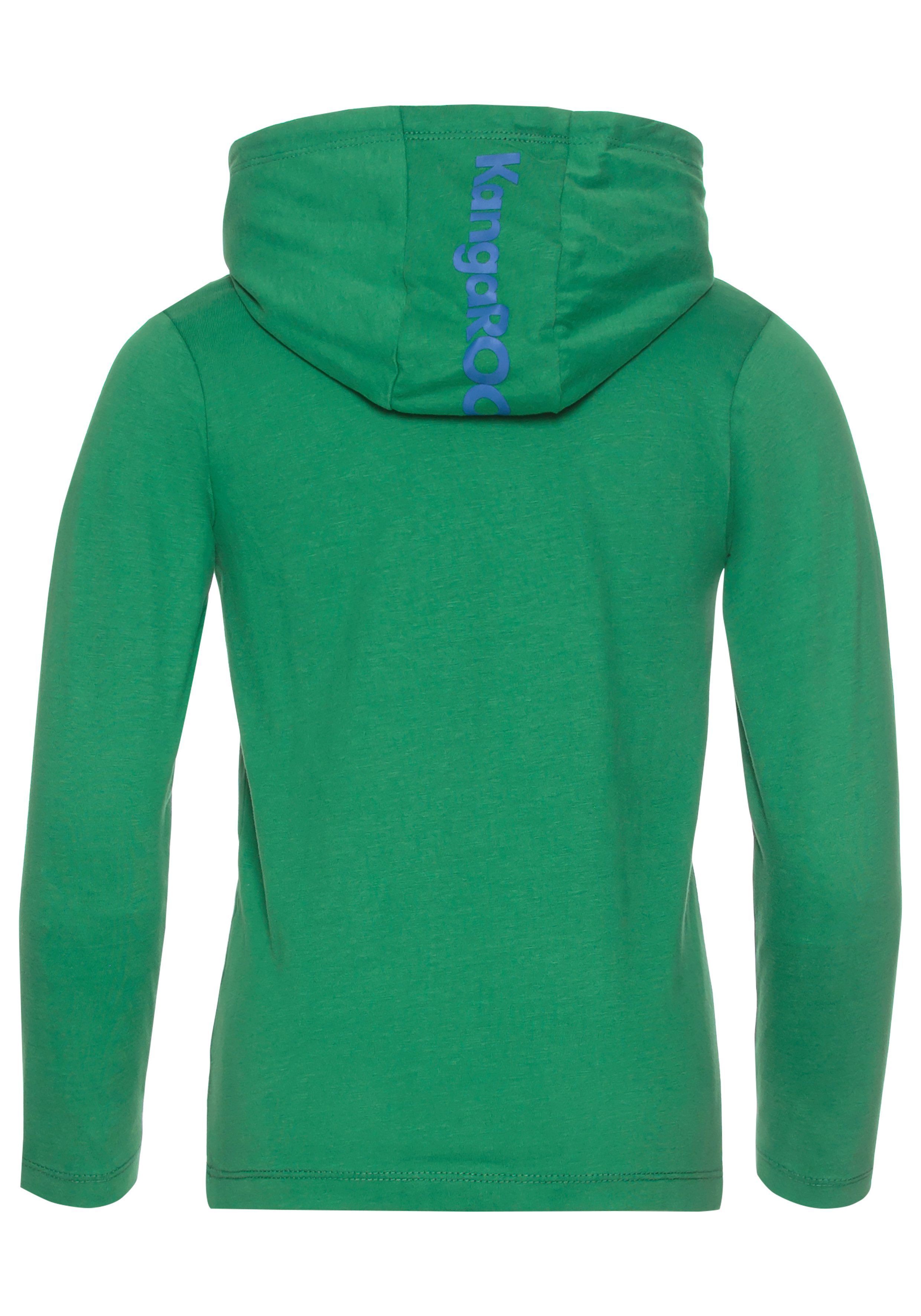 KangaROOS Capuchonshirt Kleine jongens Lange mouwen basic pasvorm bedrukt van 100% katoen