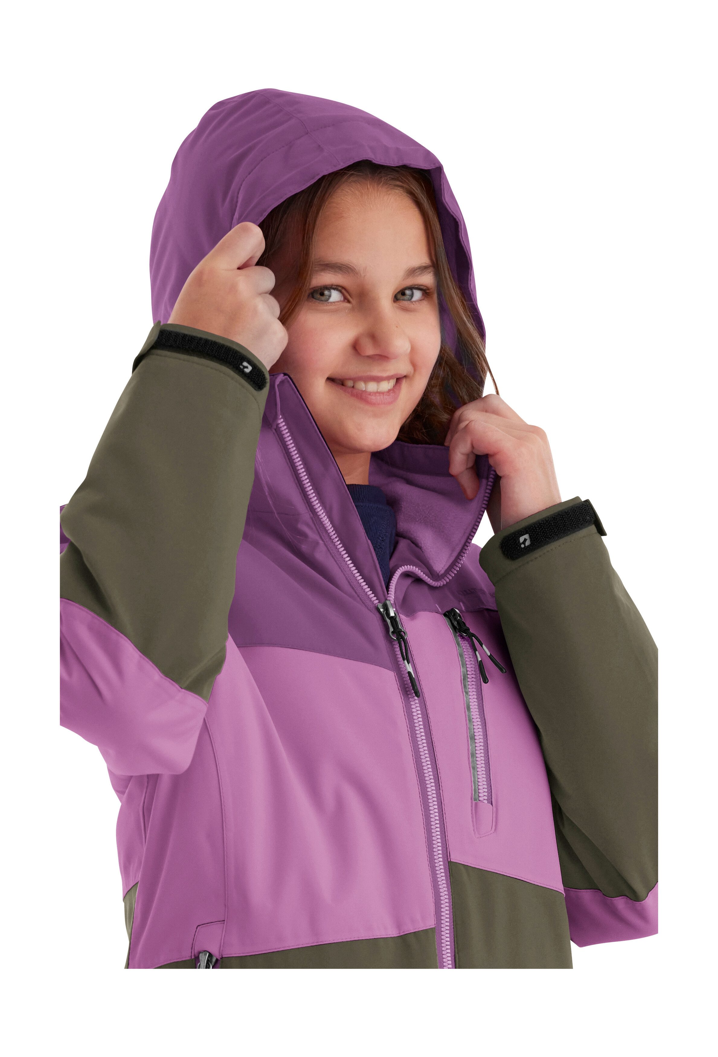 Killtec Outdoorjack KOW 170 GRLS JCKT Functionele jack met capuchon en sneeuwvang, waterdicht