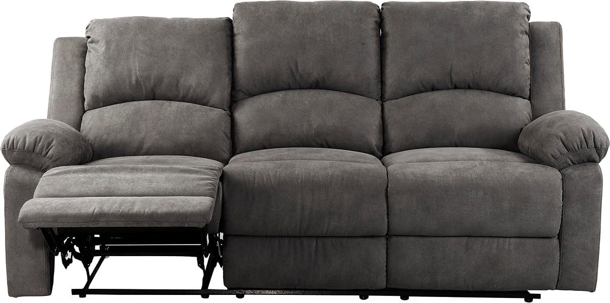 Jockenhöfer Gruppe 3-zitsbank Dakota Ligfunctie met halfautomatische relaxfunctie, TFK bekleding