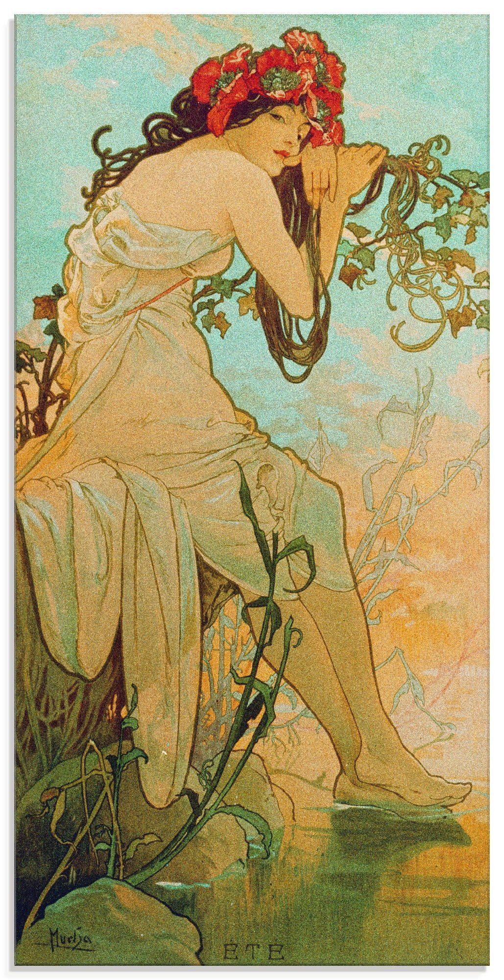 Artland Print op glas Seizoenen: zomer. 1896. (1 stuk)