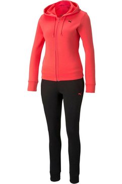 puma joggingpak classic hooded sweat suit fl (set, 2-delig) oranje