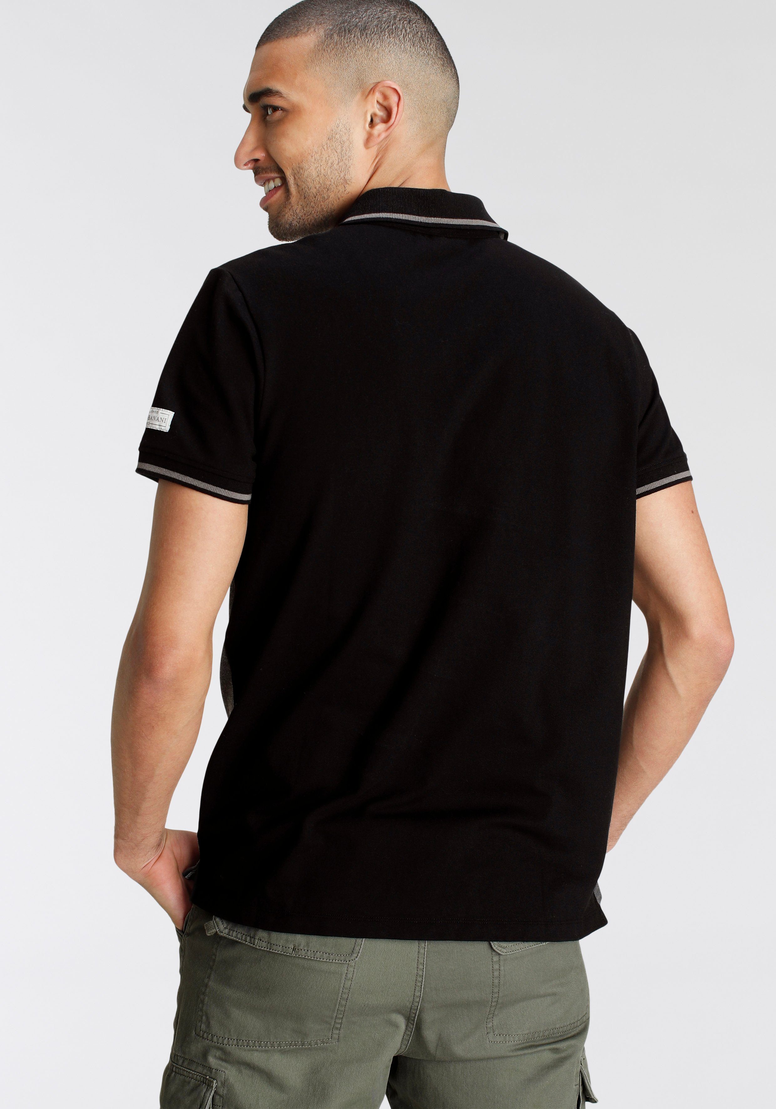 Bruno Banani Poloshirt Korte mouwen, smal gesneden, polokraag, van katoenmix