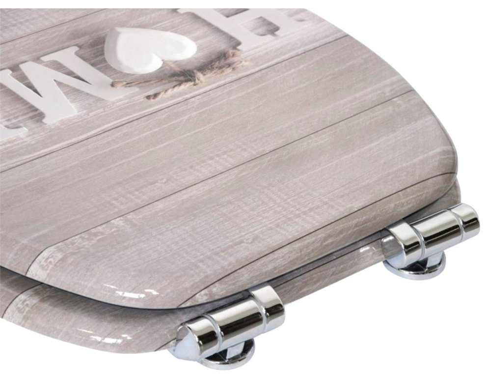 Sanilo Set badkameraccessoires Home bestaand uit toiletzitting, badmat en wastafelplug (complete set, 3-delig)