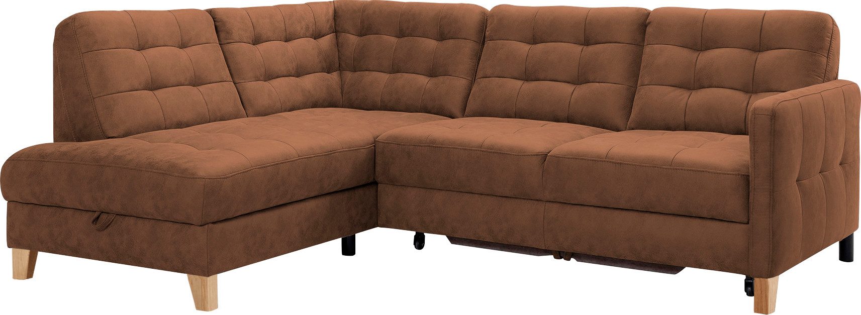exxpo - sofa fashion Hoekbank Elio, compact en comfortabel, handig, tijdloos design, L-vorm
