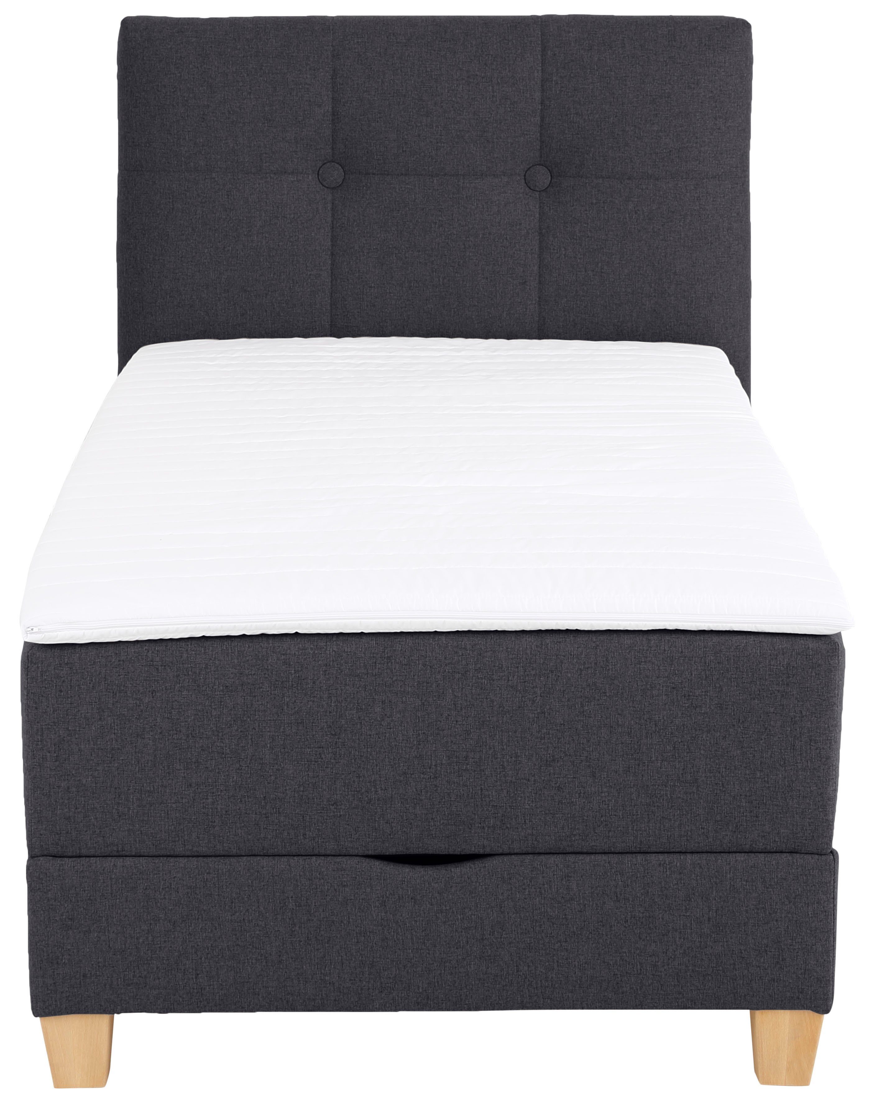 Home affaire Boxspring Lonrai in h2, h3 & h4 en xxl - verlengde 220 cm kiesbaar, incl. topper