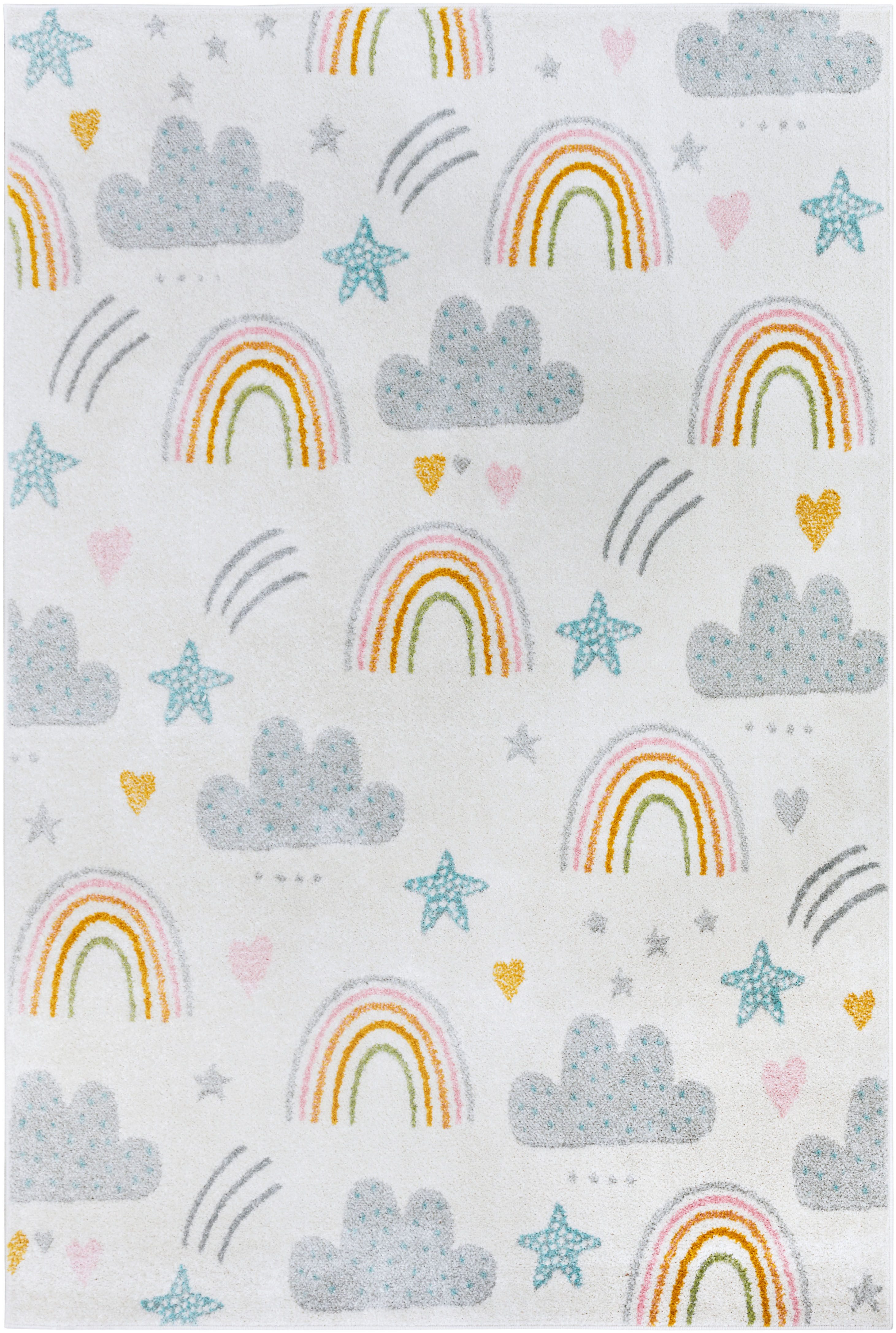 HANSE Home Vloerkleed voor de kinderkamer Adventures Rainbow Clouds