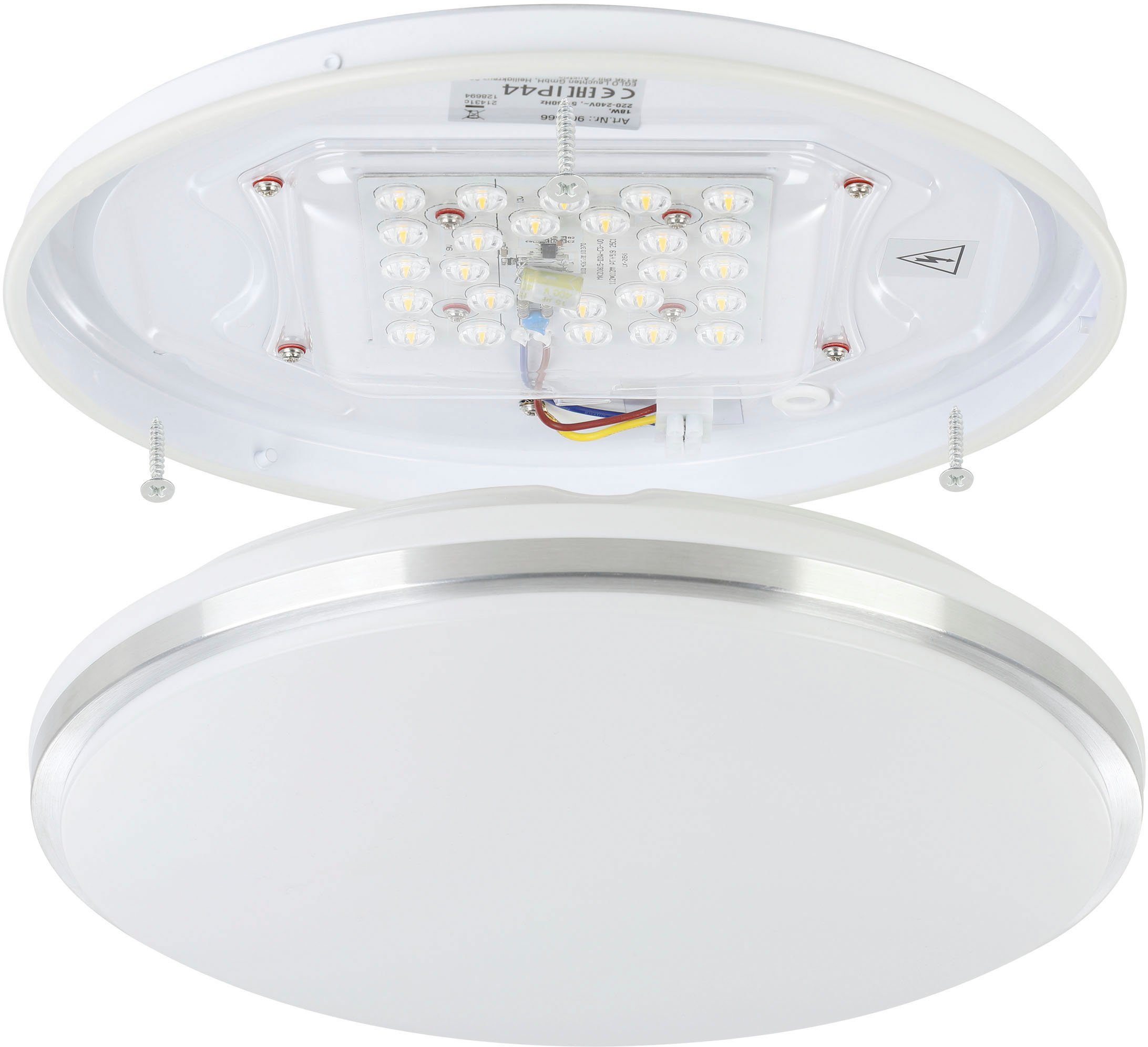 EGLO Plafondlamp PINETTO Plafondlamp, wandlamp, lamp plafond voor badkamer, IP44, Ø 34 cm (1 stuk)