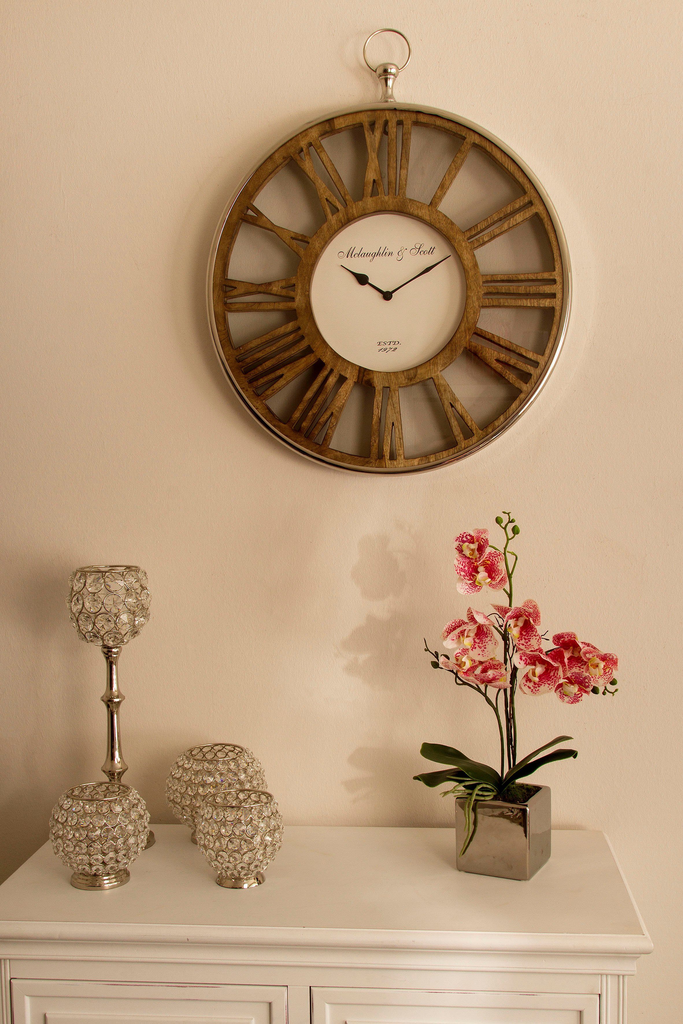 Myflair Möbel & Accessoires Wandklok Danala romeinse cijfers, 50 cm (1-delig)