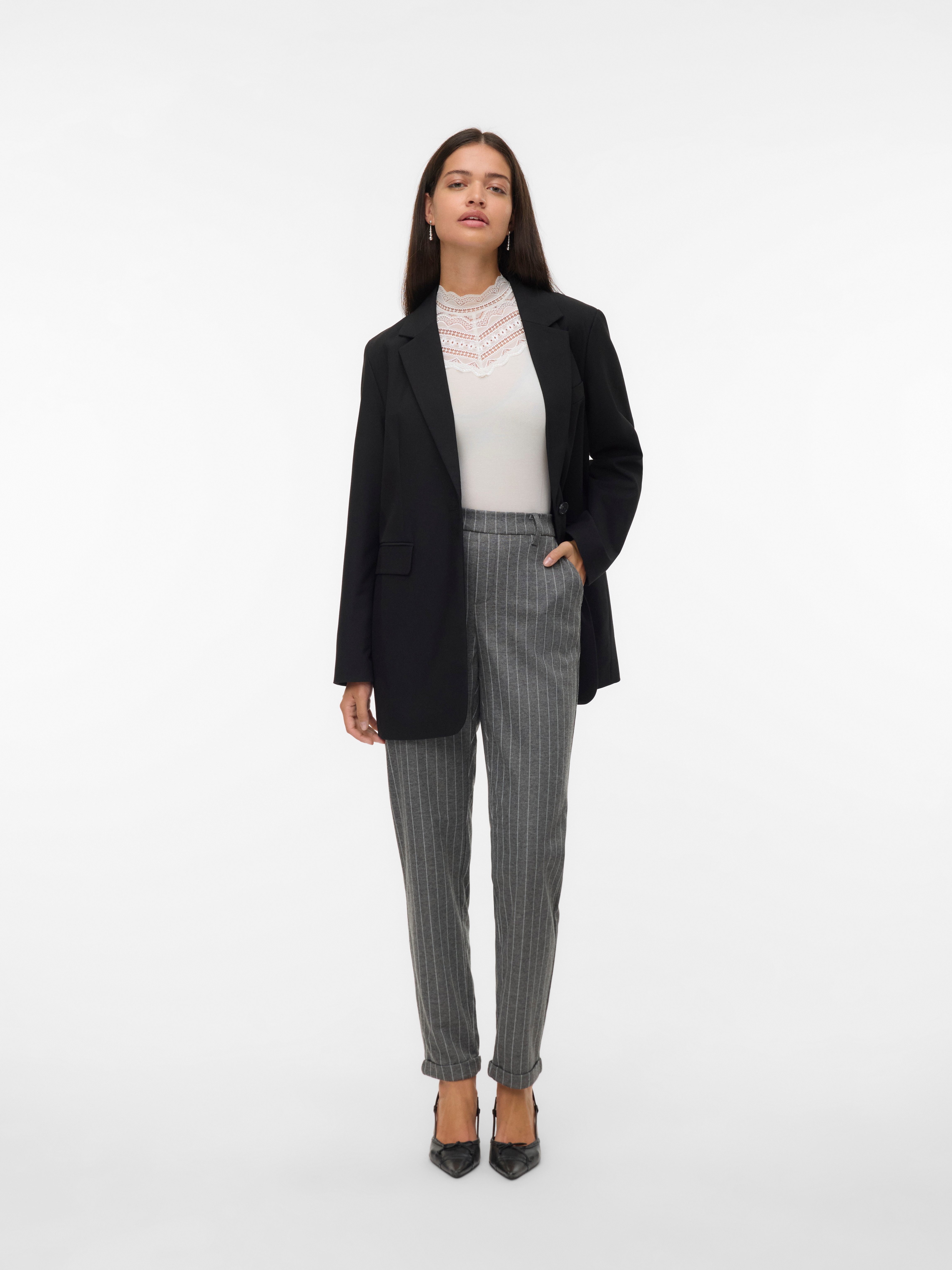 Vero Moda Pantalon VMMAYA MACY MW LOOSE PANT NOOS