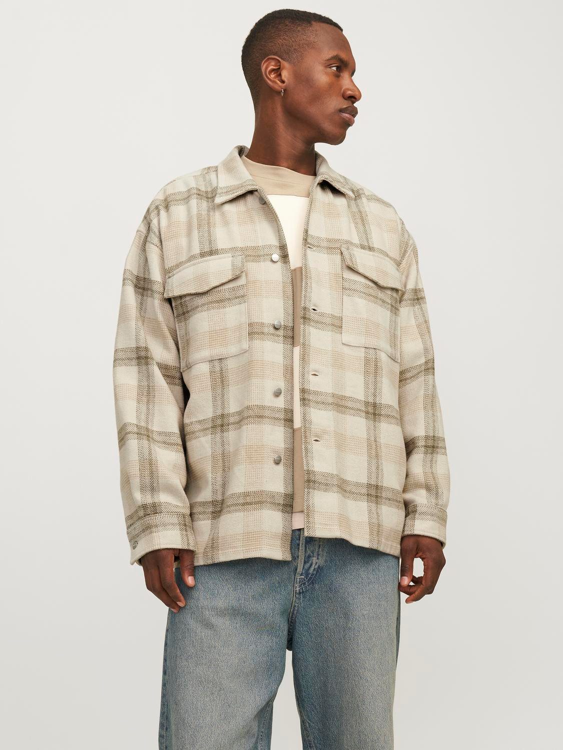 Jack & Jones Overhemd met lange mouwen JORVESTERBRO CHECK OVERSHIRT LS SN