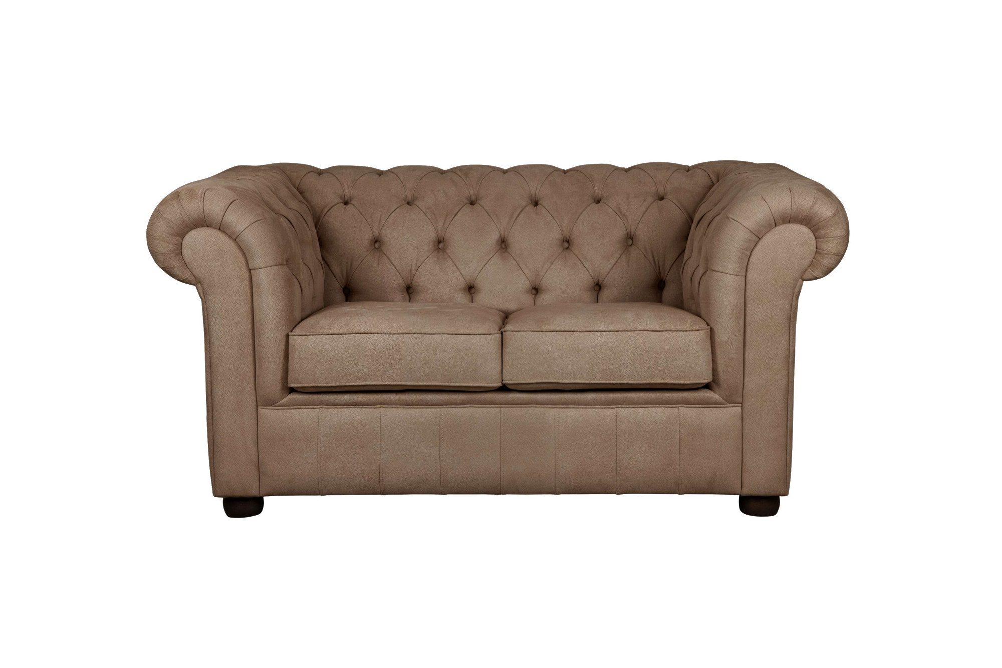 Home affaire 2-zitsbank CHARENTE, Chesterfield bank, golfvering, afmetingen: B/D/H: 147/89/74 cm