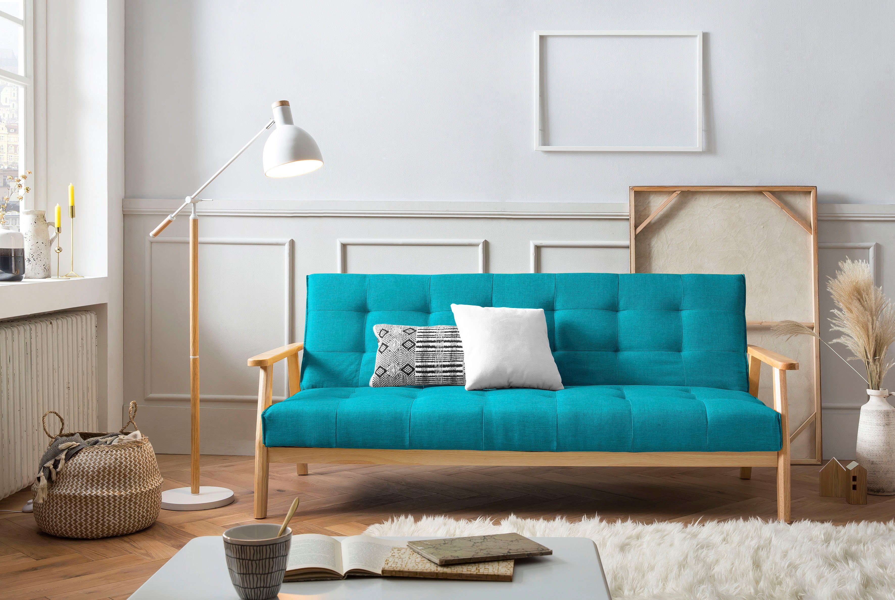 SalesFever Slaapbank Skagen, Sofa, 3-Sitzer Met 60° relax- en slaapfunctie