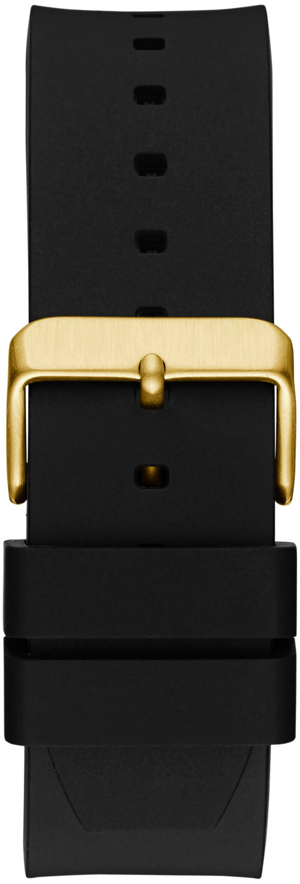 Guess Kwartshorloge Vinyl Polshorloge, herenhorloge, siliconen armband, mineraalglas, analoog