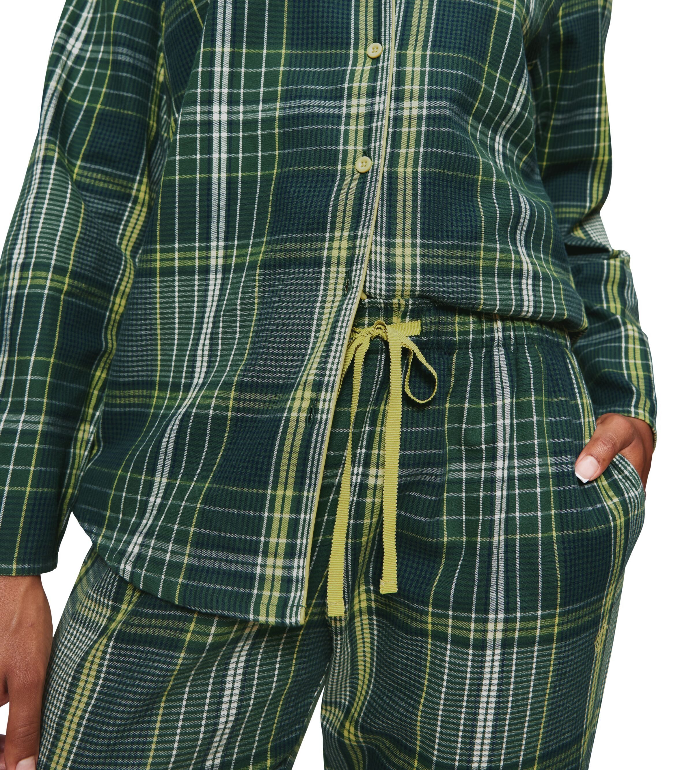 Triumph Pyjama Boyfriend PW X Checks comfortabel en stijlvol (set 2-delig)