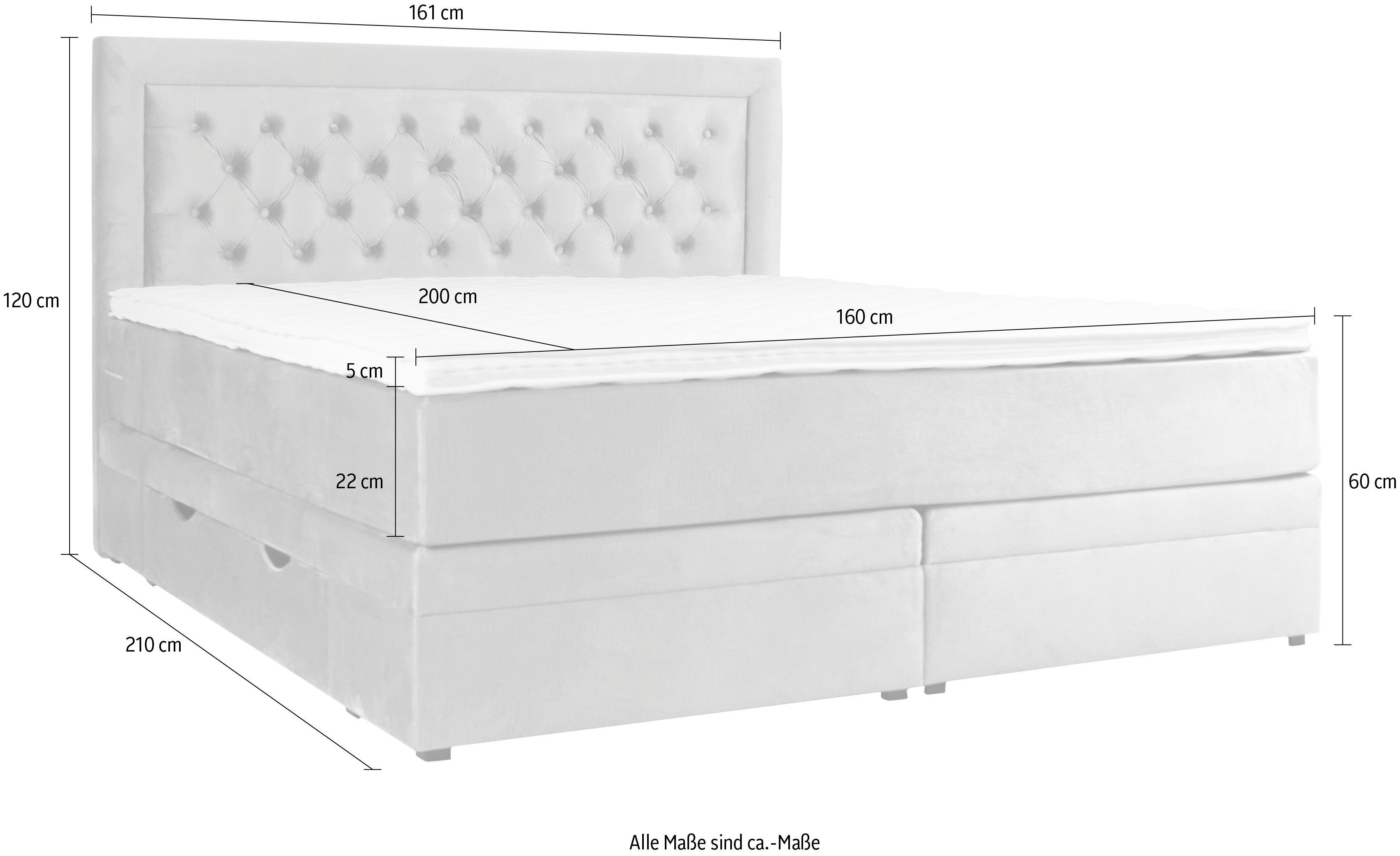 Leonique Boxspring Julien met pocketveringsmatras