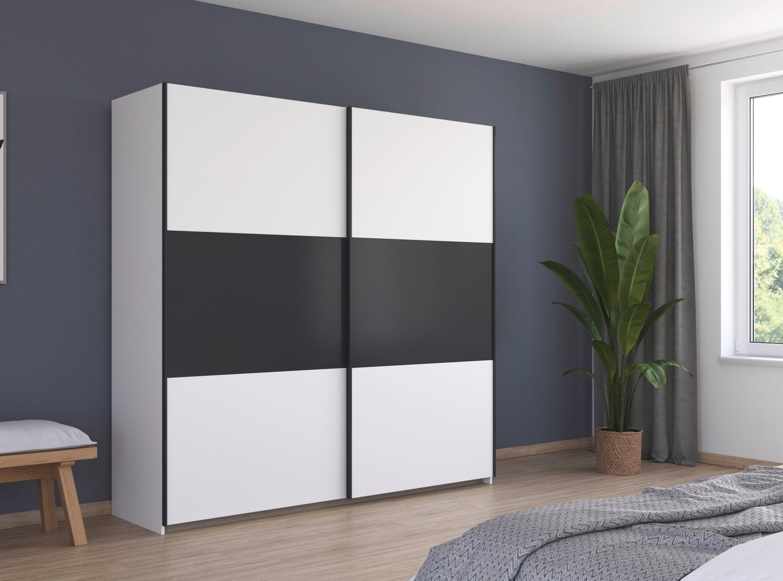 rauch Zweefdeurkast Kledingkast kast garderobe garderobekast waskast NEO met een royale opbergruimte en vele verschillende kleurencombinaties