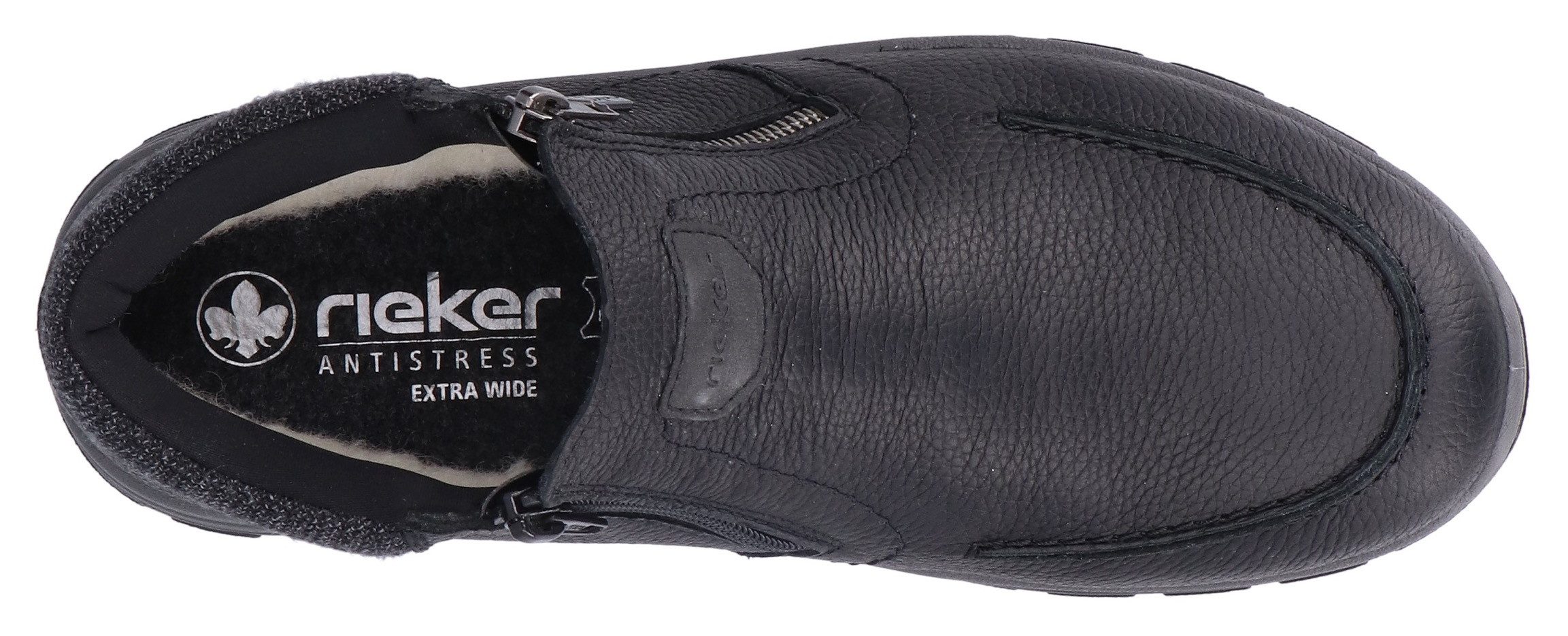 Rieker Winterlaarzen enkellaars, comfort schoen met twee praktische ritssluitingen