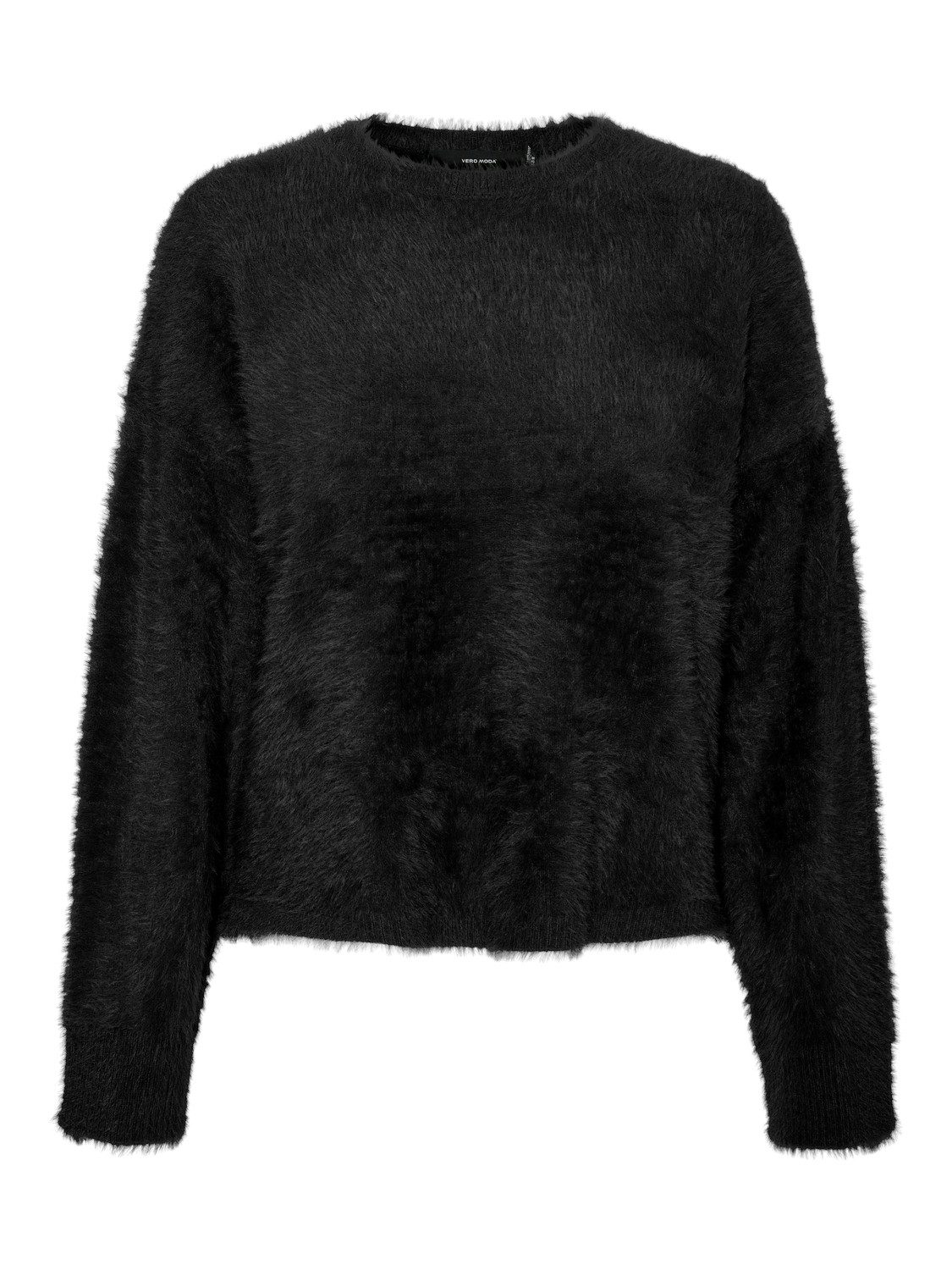 Vero Moda Trui met ronde hals VMALINA LS O-NECK BOXY PULLOVER BOO dames truien maat L (40) zwart