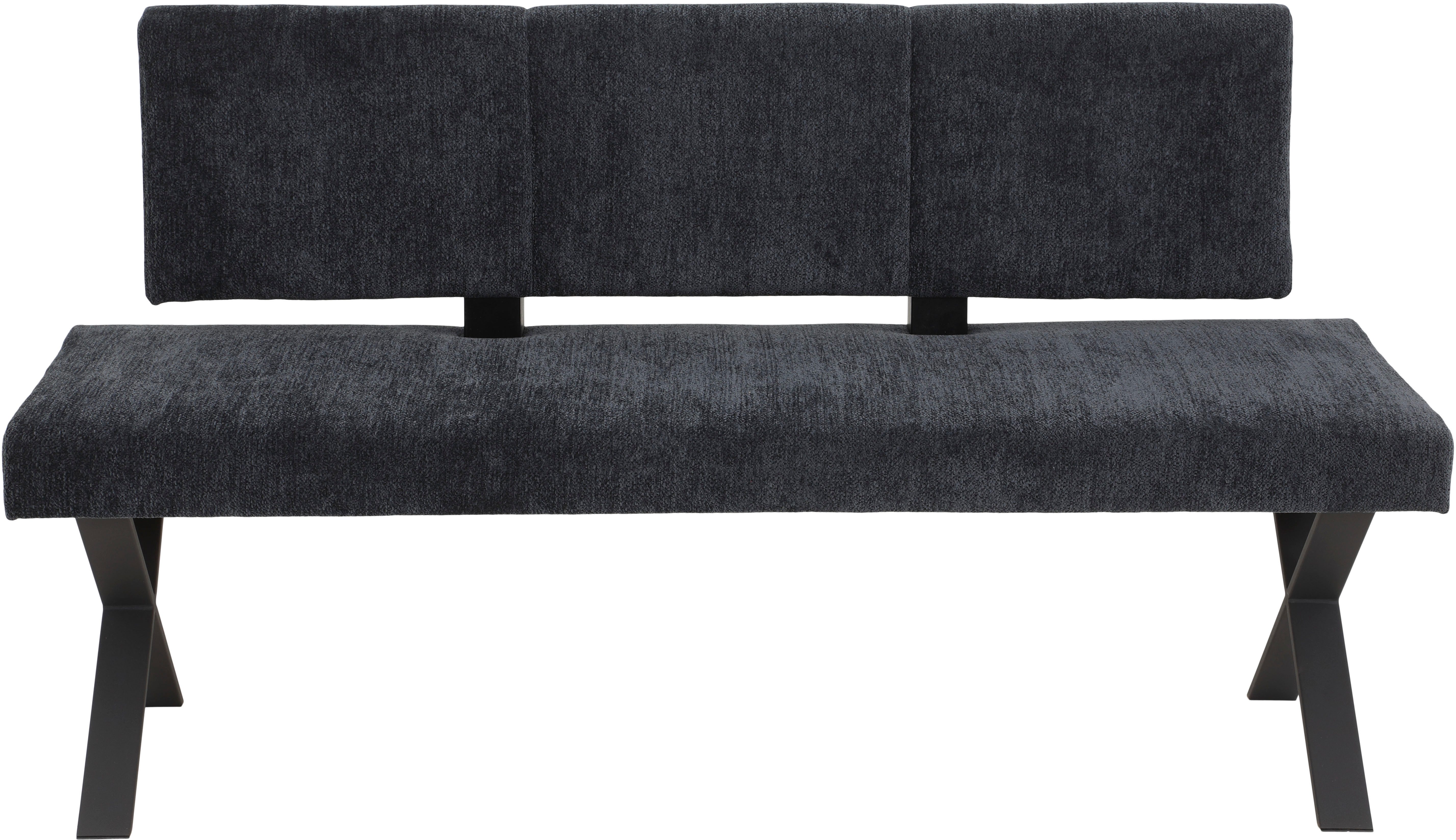 HELA Eethoek Saar Tafel 160-200x90 cm, inlegplaat, X-frame, stoel 360° draaibaar (6-delig)