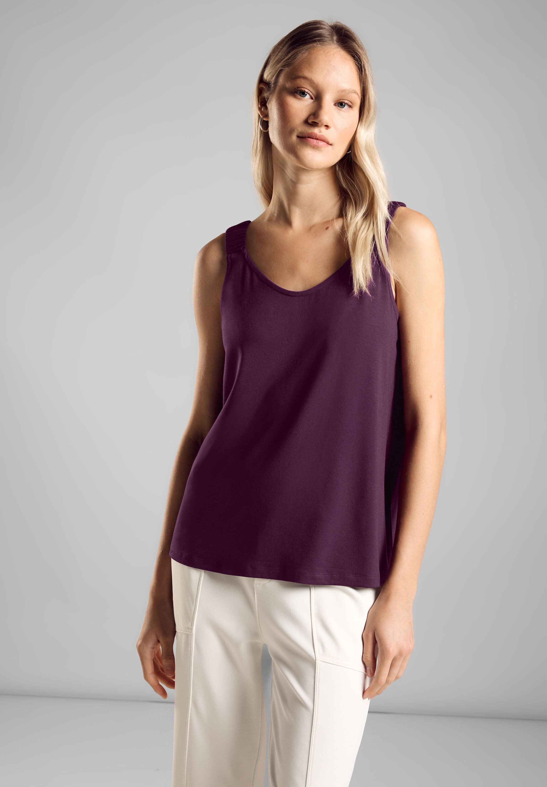 STREET ONE Shirttop met v-hals