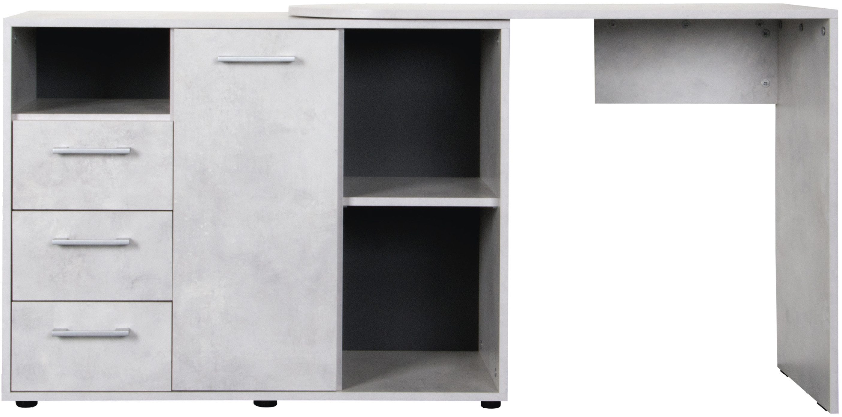 VOGL Möbelfabrik Bureau draaibaar tafelblad, ruimtebesparend, made in germany
