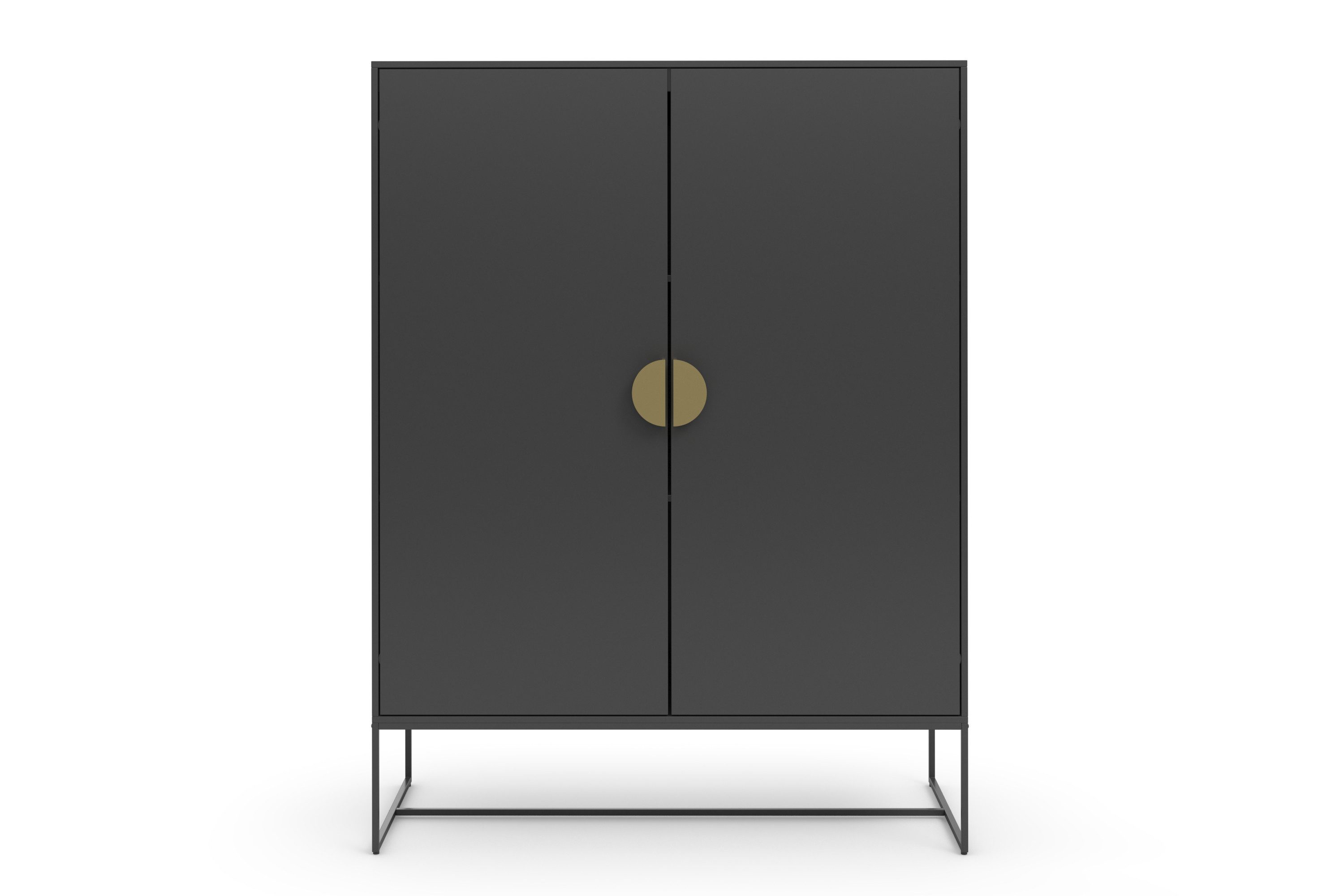 Places of Style Highboard Abito Middenkast met draaiduren en 2 planken, breedte 90 cm