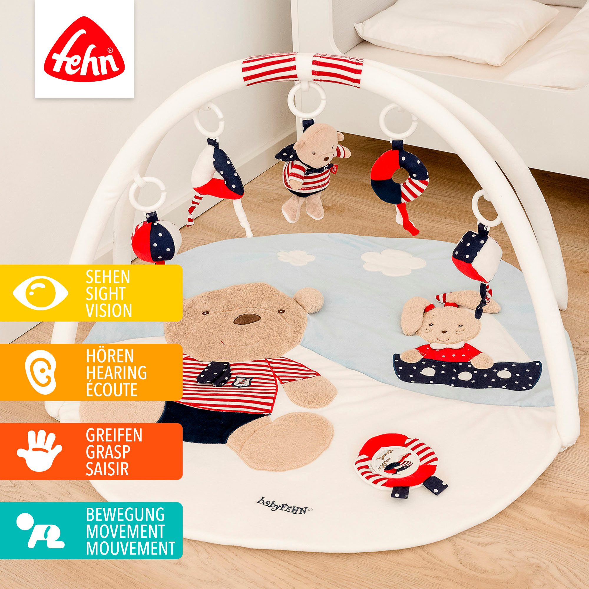 Fehn Speelboog Classic Stars, Ocean Club 3-D-activiteitdeken