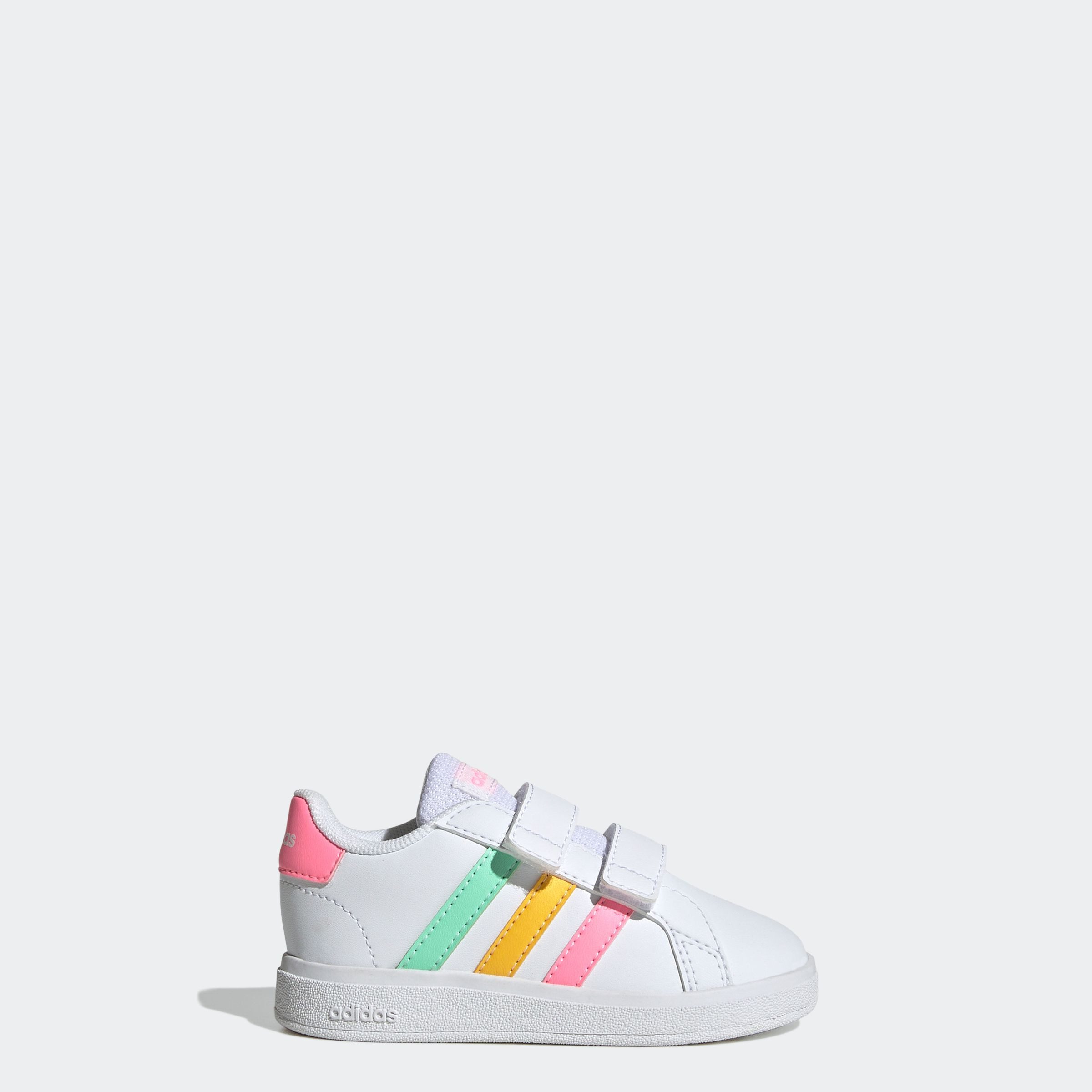 adidas Sportswear Sneakers GRAND COURT LIFESTYLE HOOK AND LOOP voor kinderen, ontwerp geïnspireerd door de adidas superstar