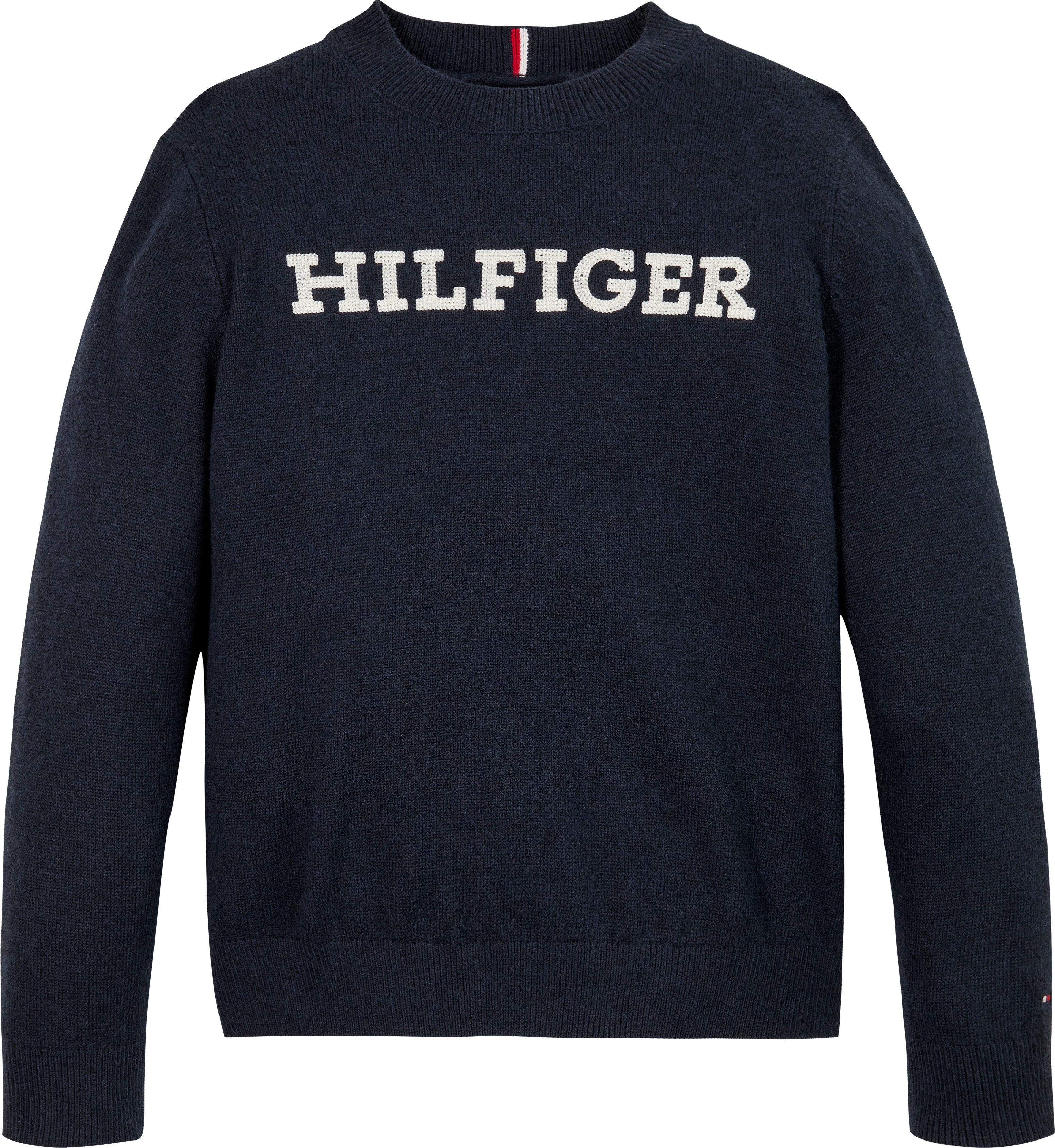 Tommy Hilfiger Gebreide trui MONOTYPE REGULAR SWEATER Baby tot 2 jaar, met geborduurd logo